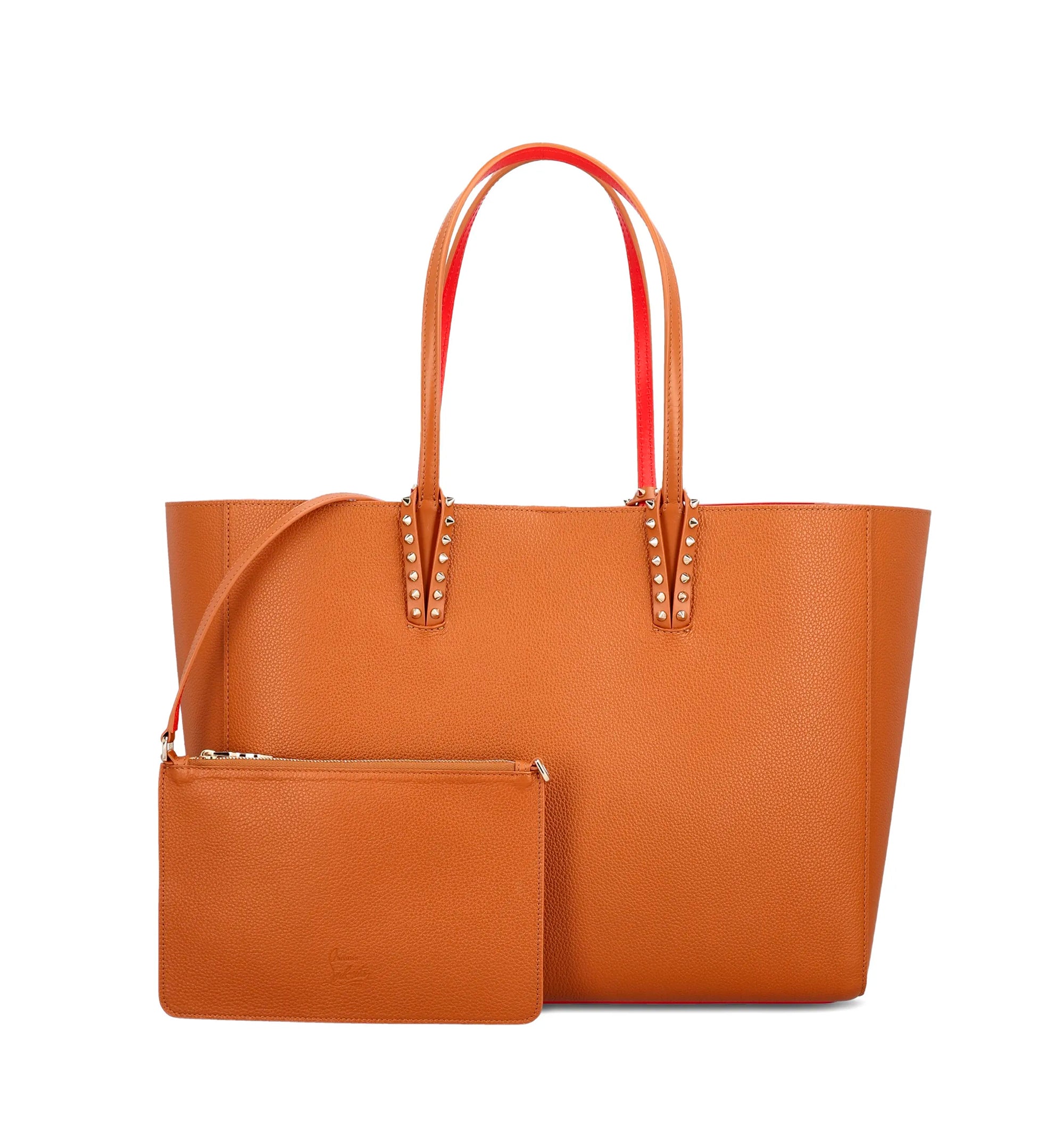 Studded leather shoulder bag