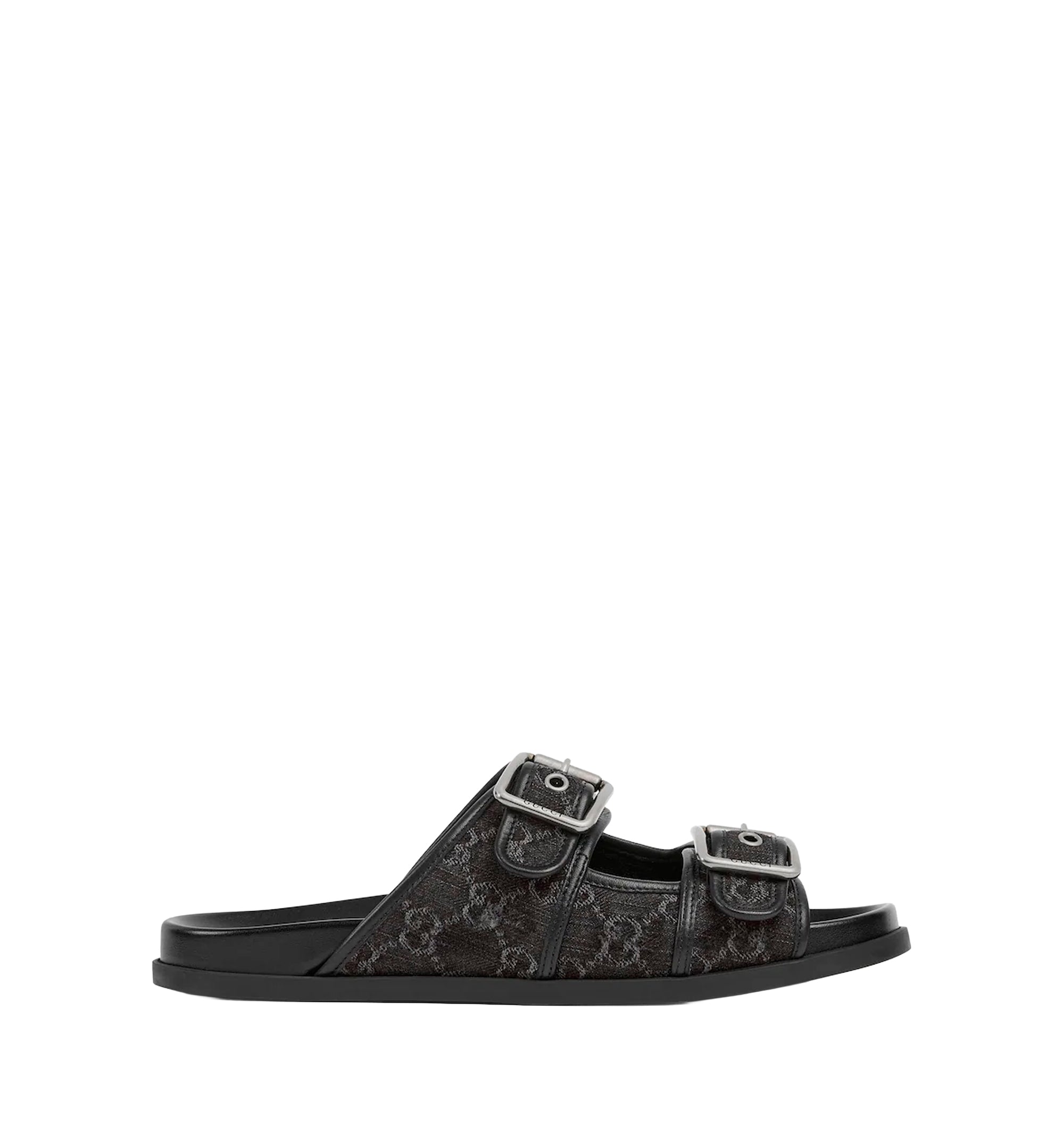 Men's slide sandal with buckles