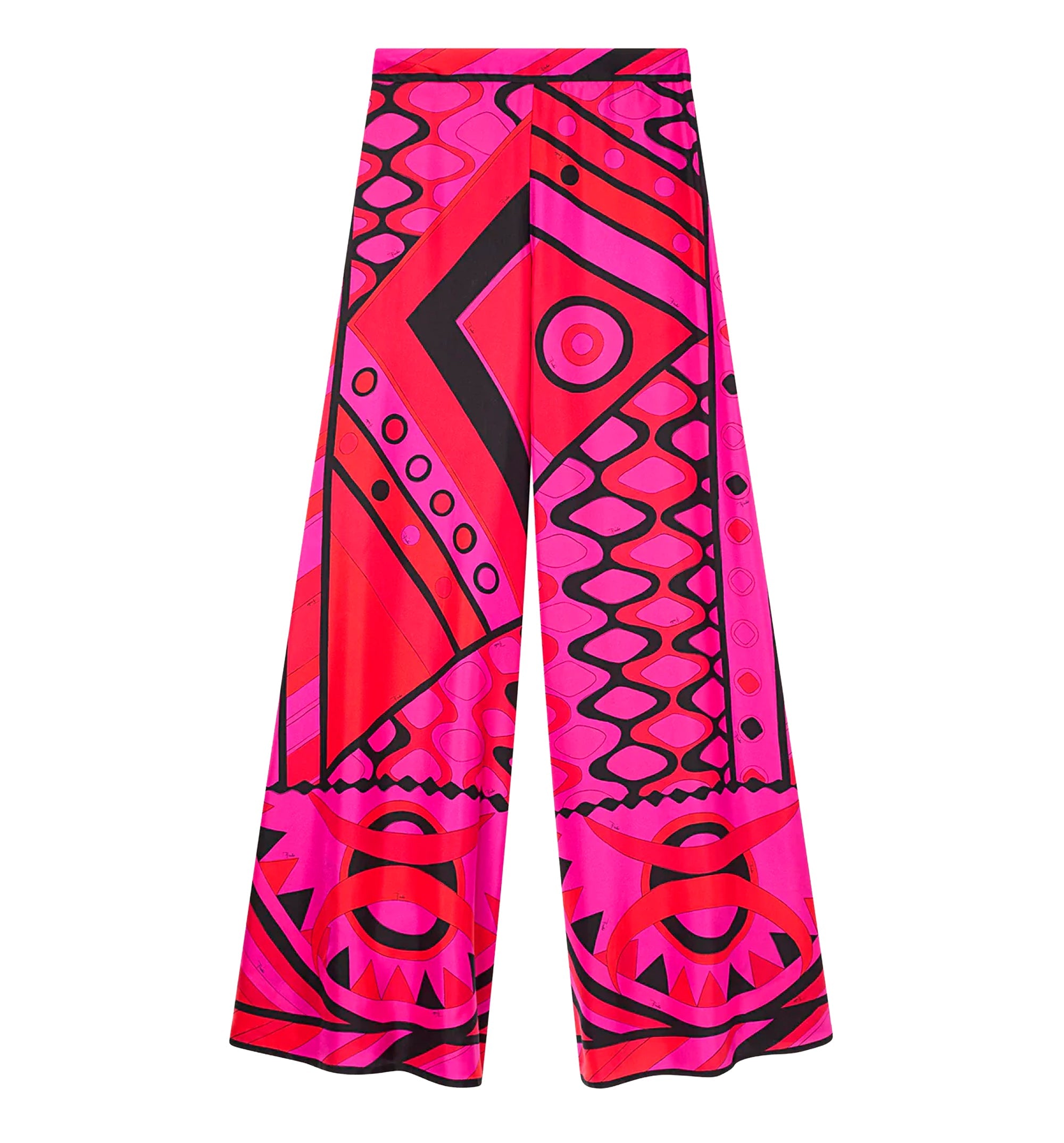 Vivara Print Silk Palazzo Pants