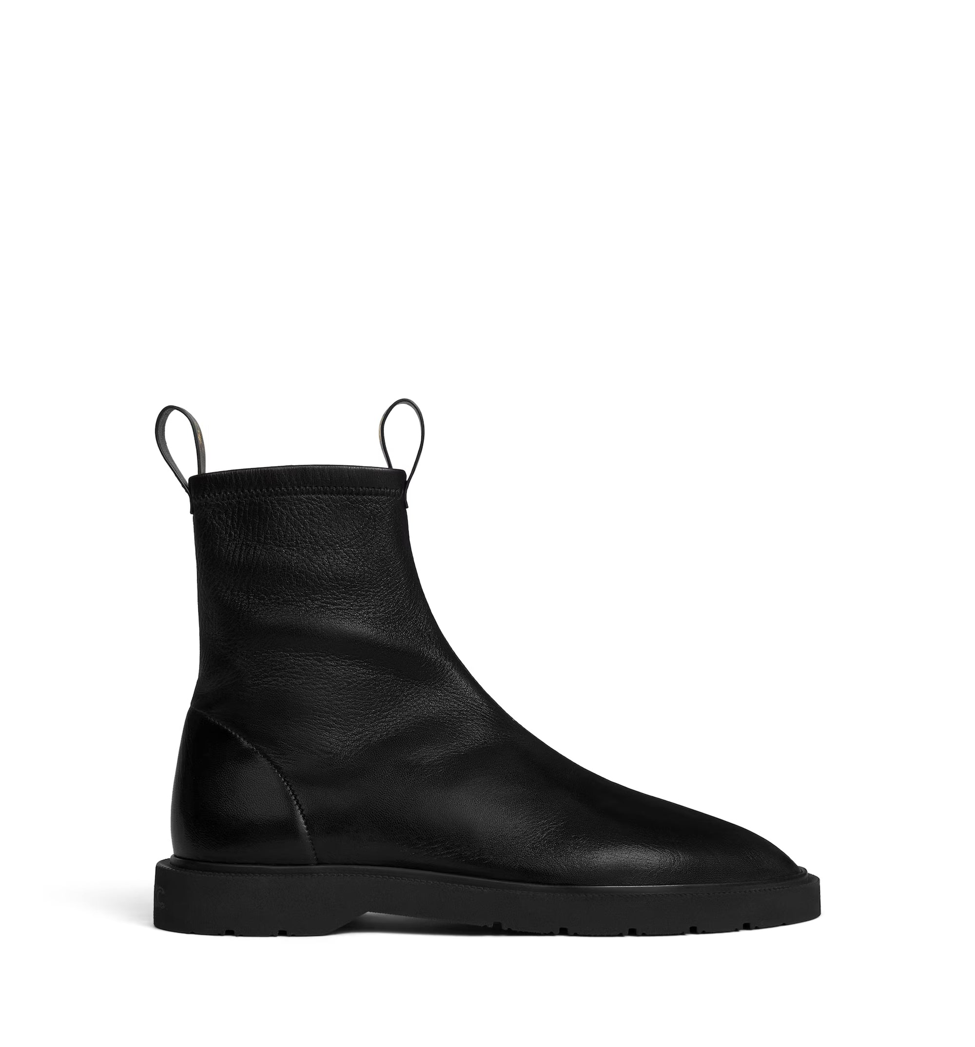 Flow Zipped Boot In Stretch Lambskin