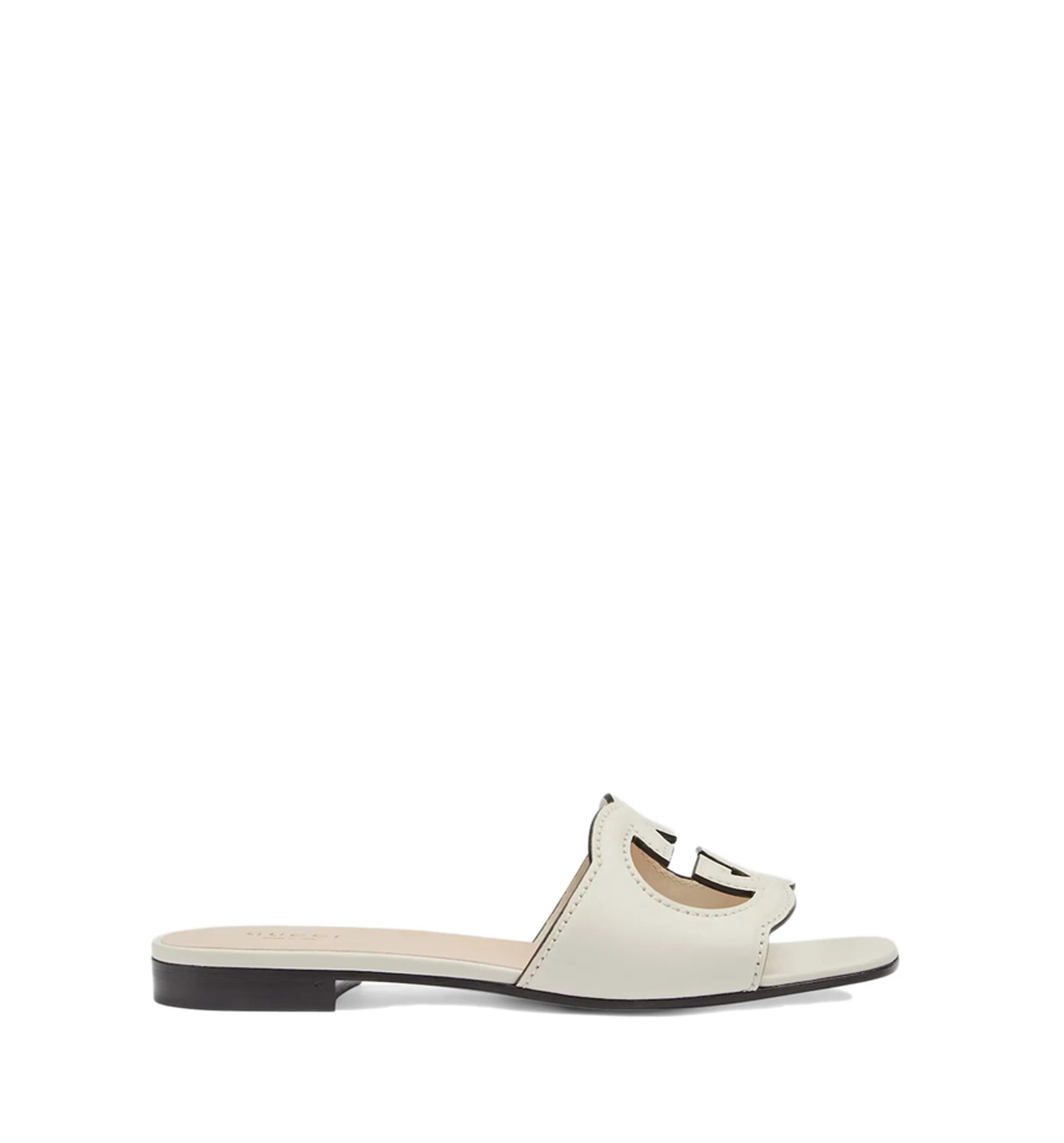 Slide Sandal With Interlocking G