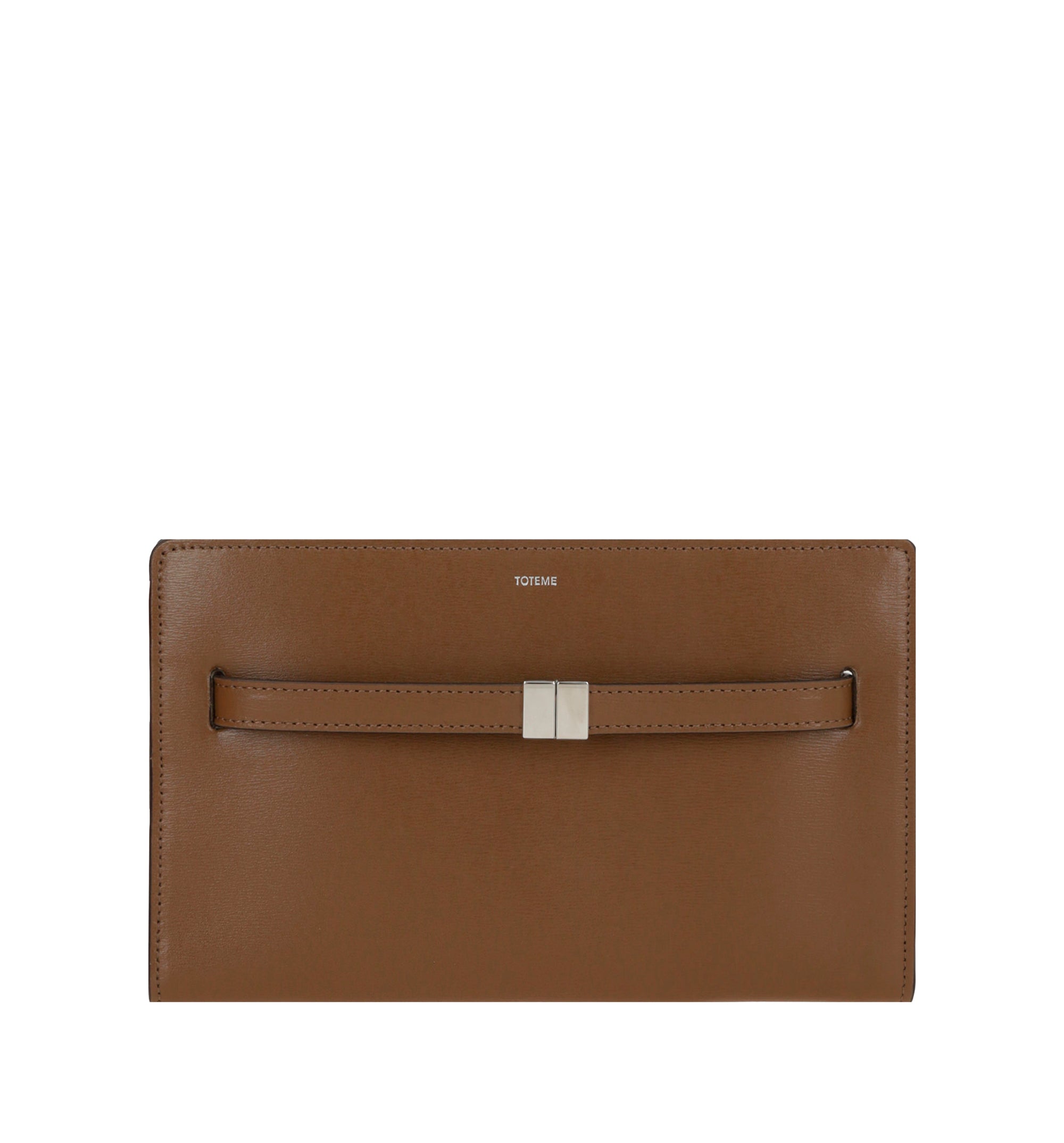 Beige Belted Small Crossbody Bag