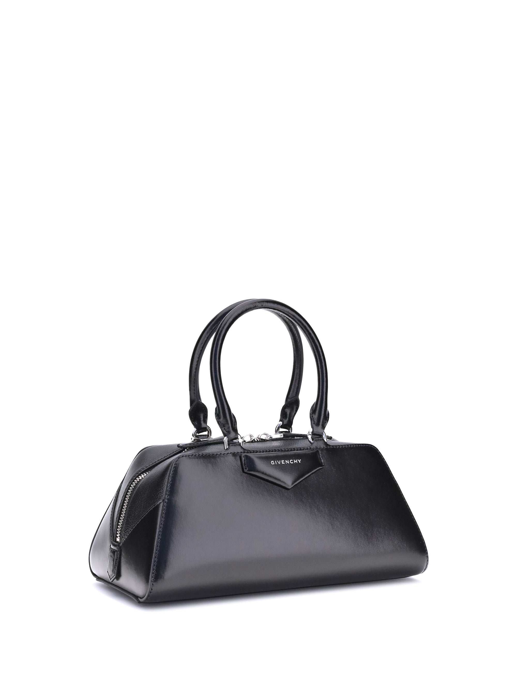 Small Antigona East-West Bag in Box Leather