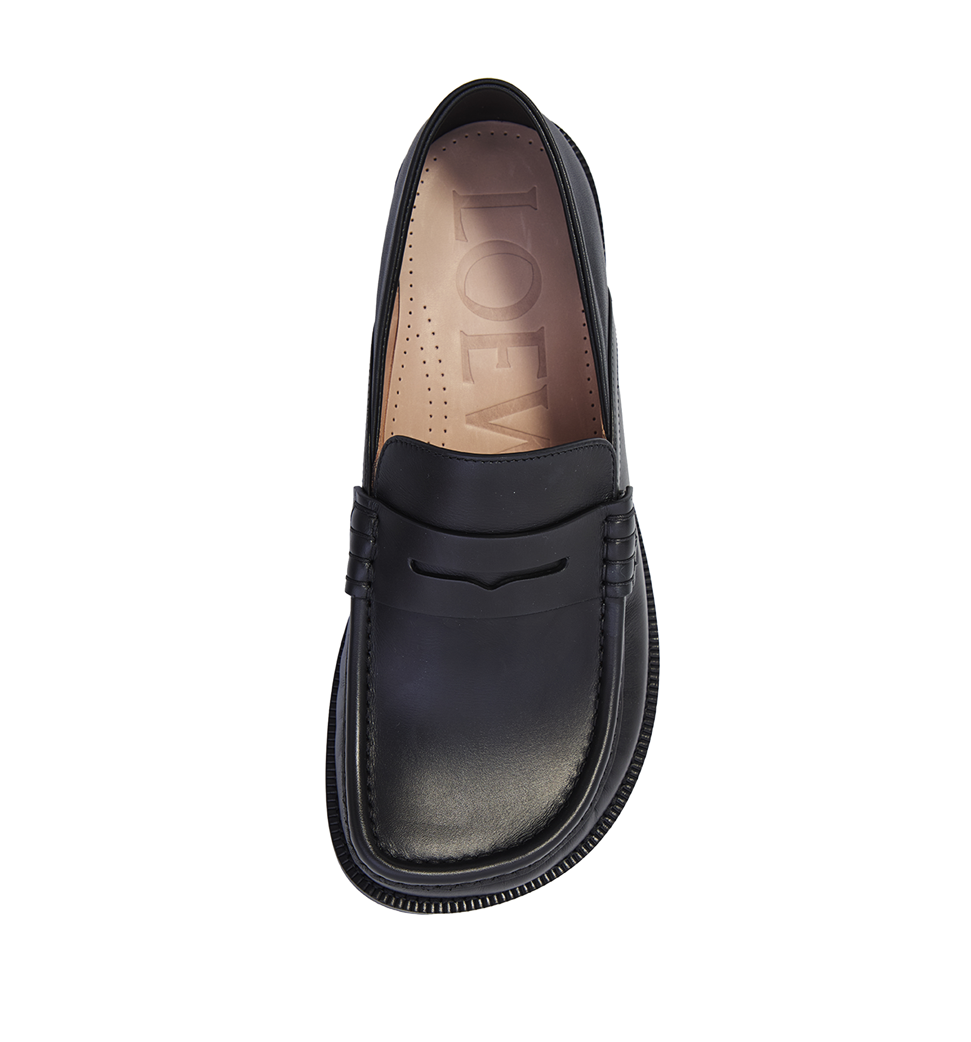 Campo Flap Back Loafers In Waxy Calfskin