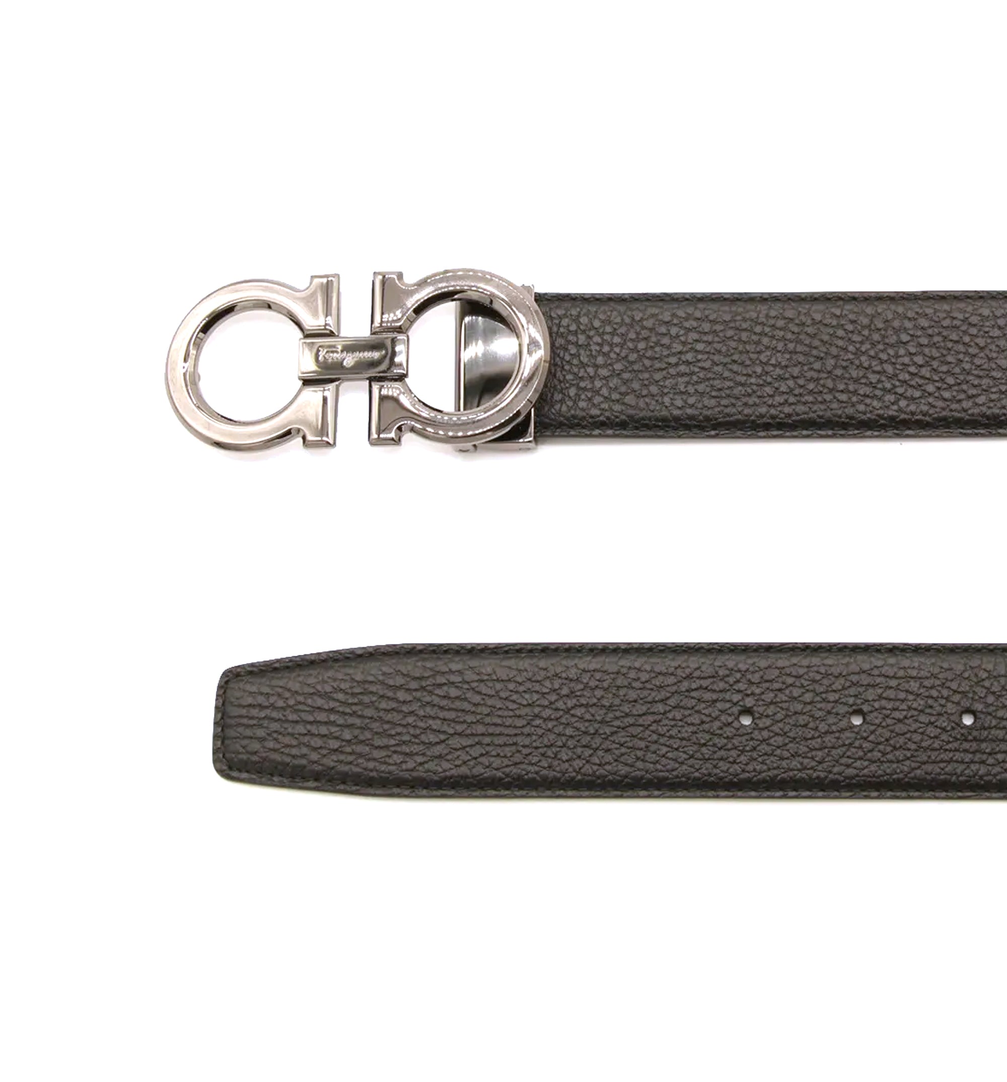Reversible And Adjustable Gancini Belt
