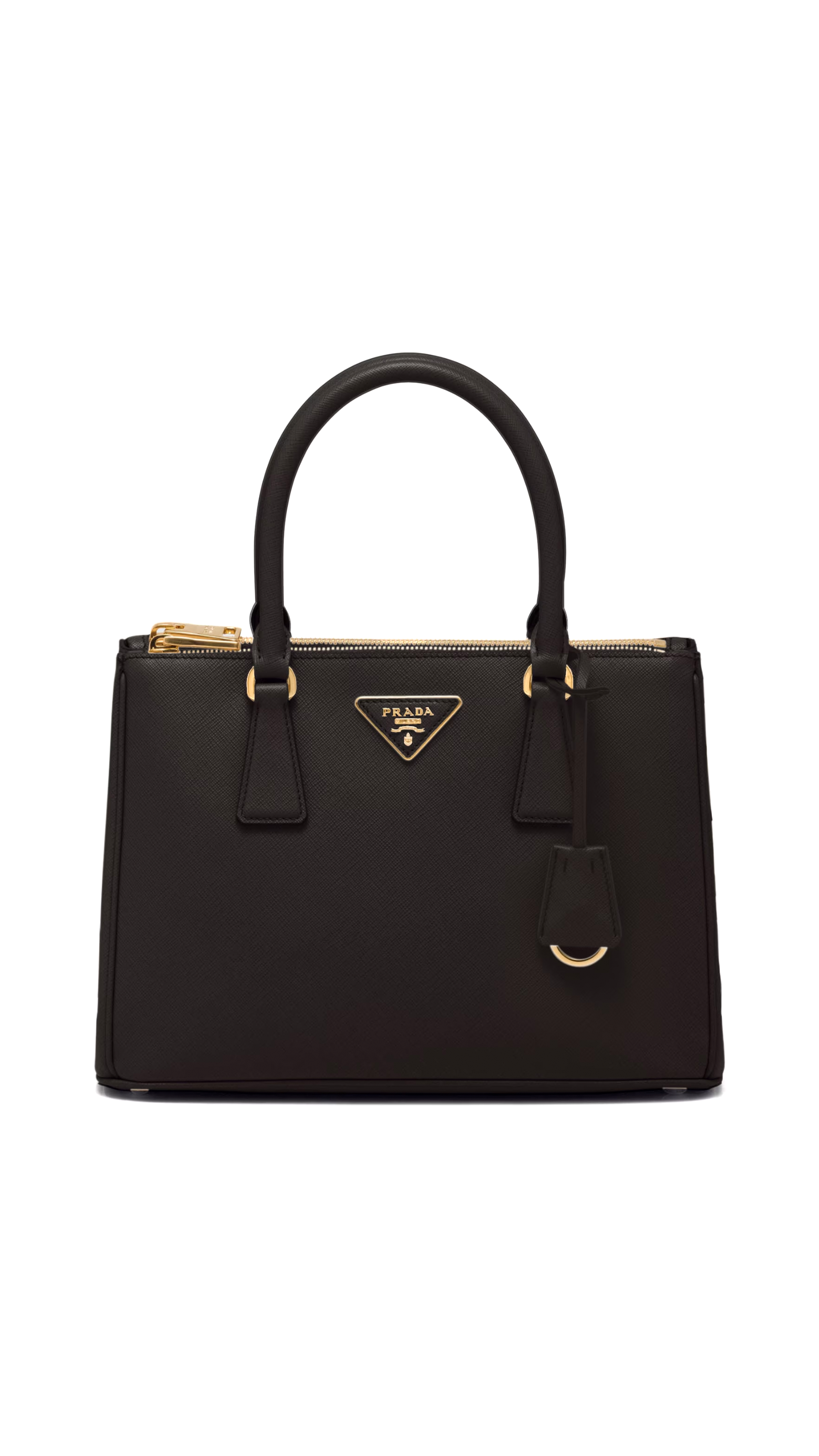 Medium Prada Galleria Saffiano Leather Bag - Black – Amuze