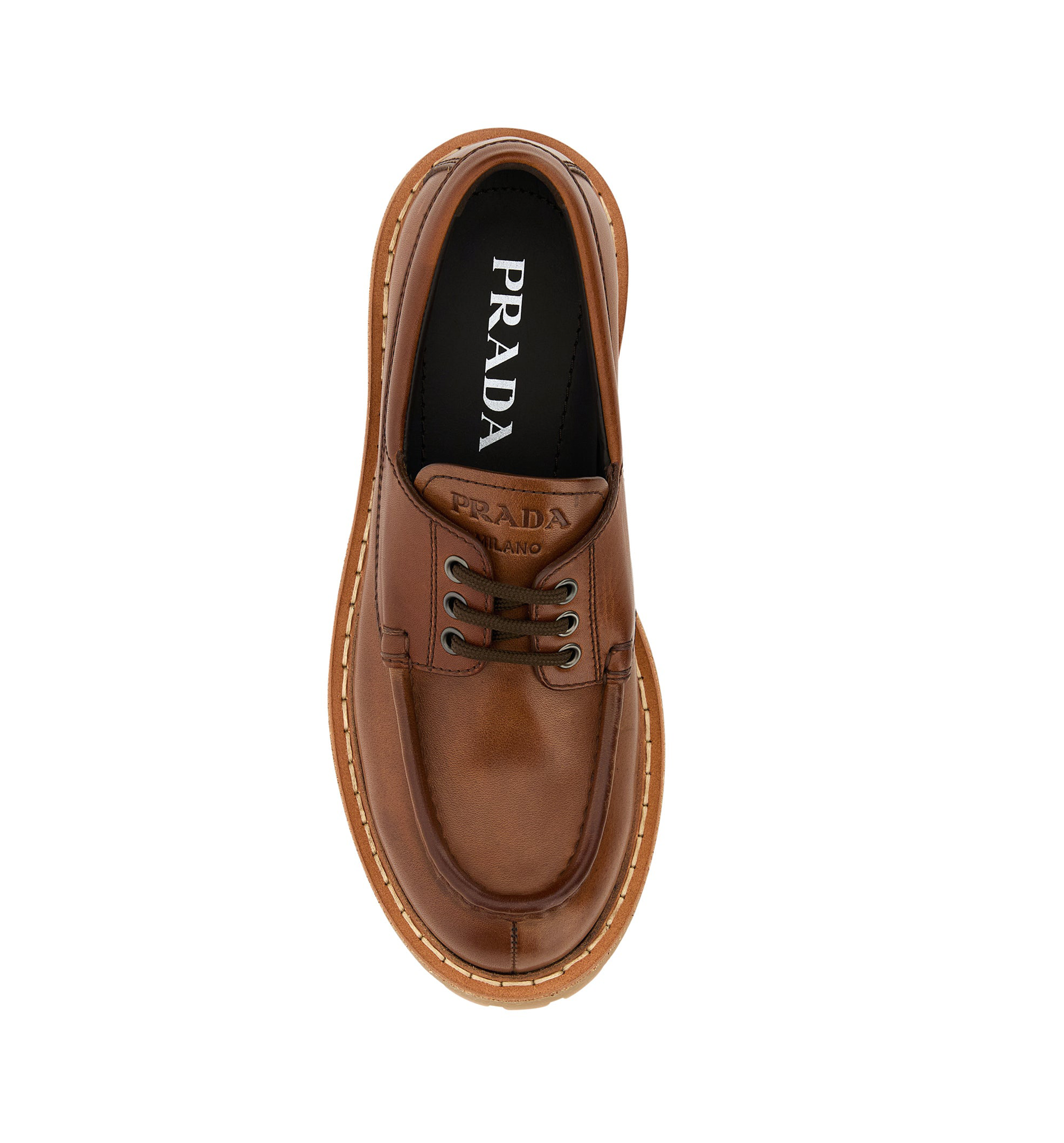 Prada Leather Lace-up Shoes