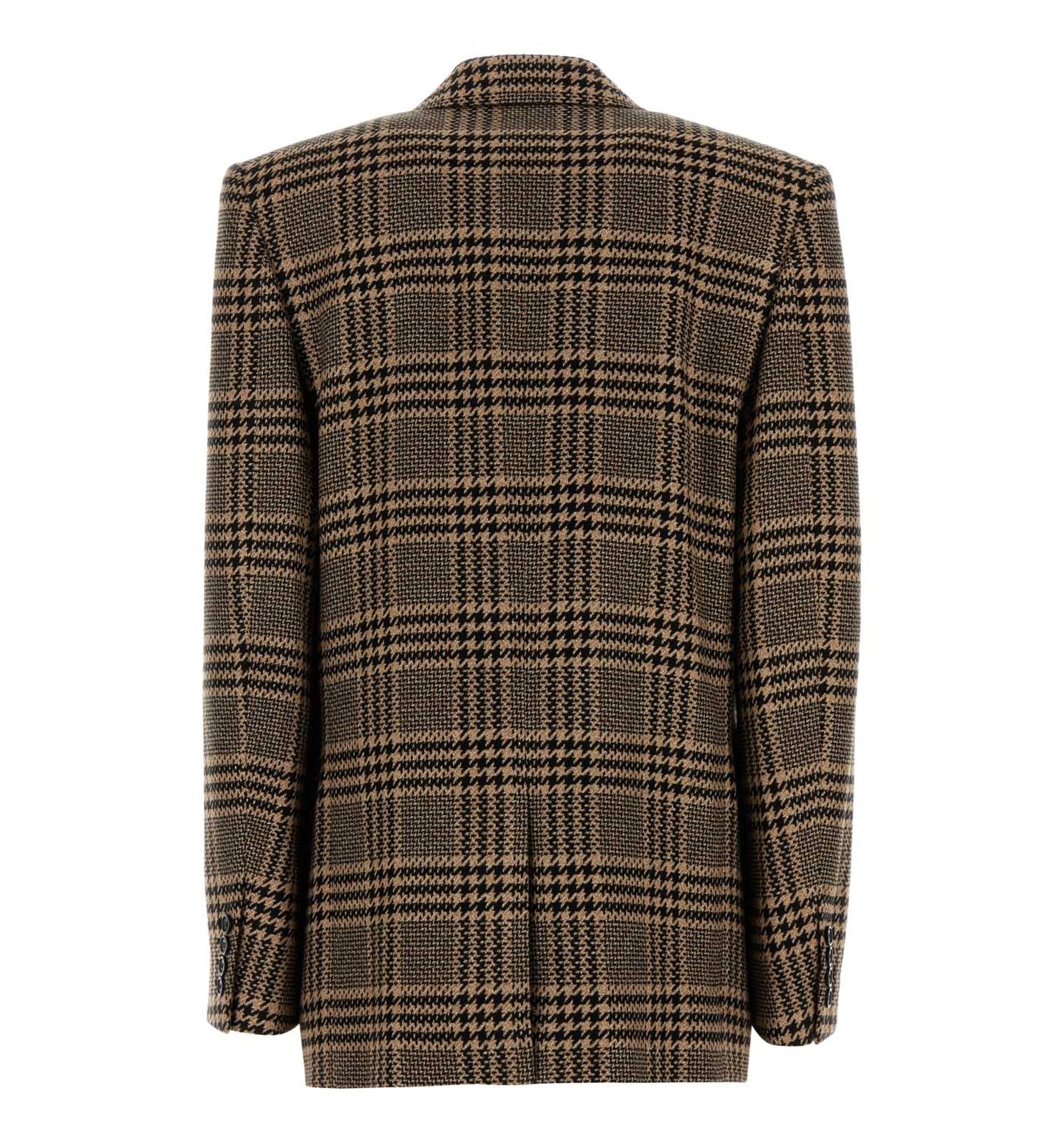 Jacket In Prince Of Wales Silk And Cashmere
