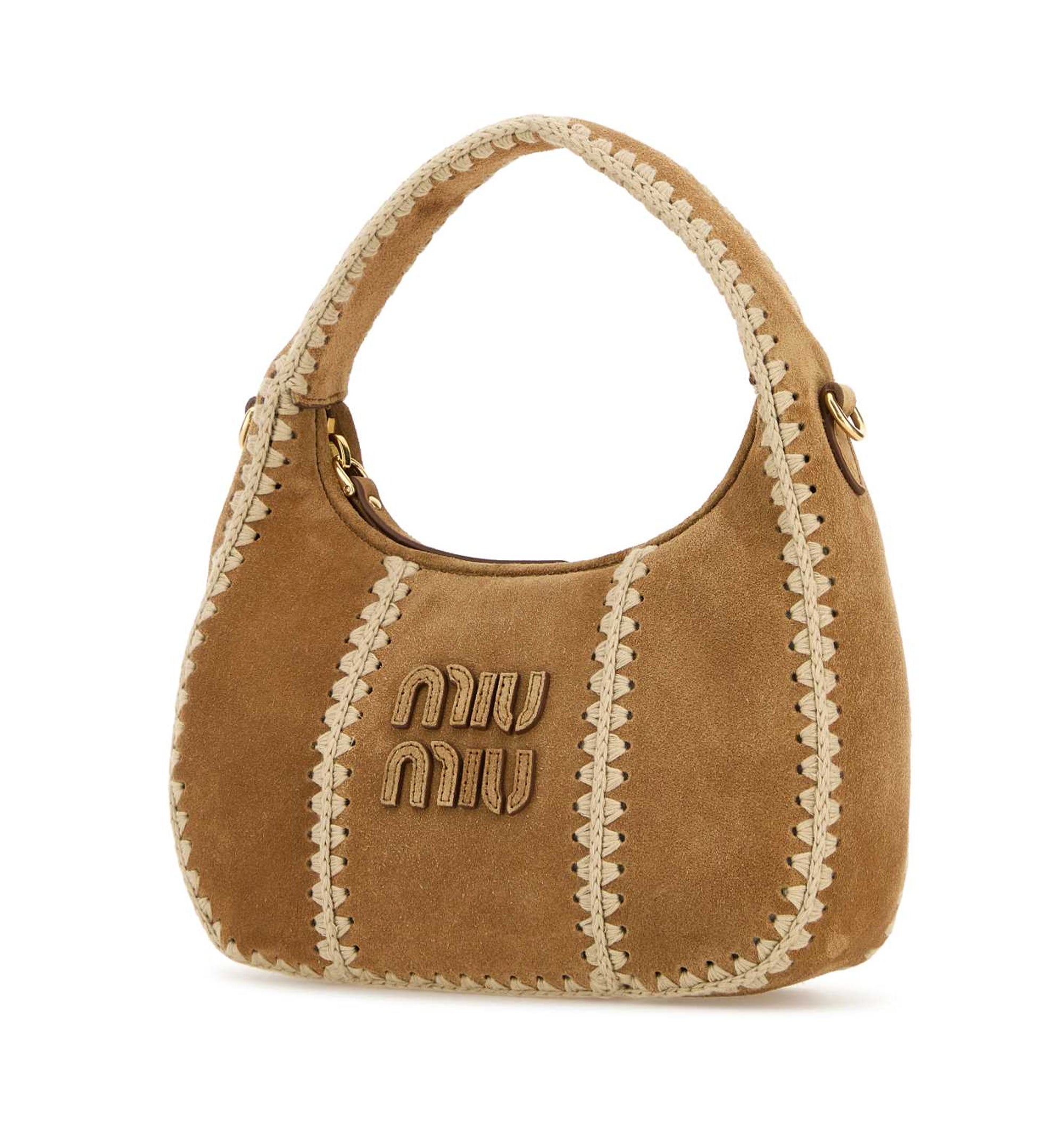 Wander Suede And Crochet Bag