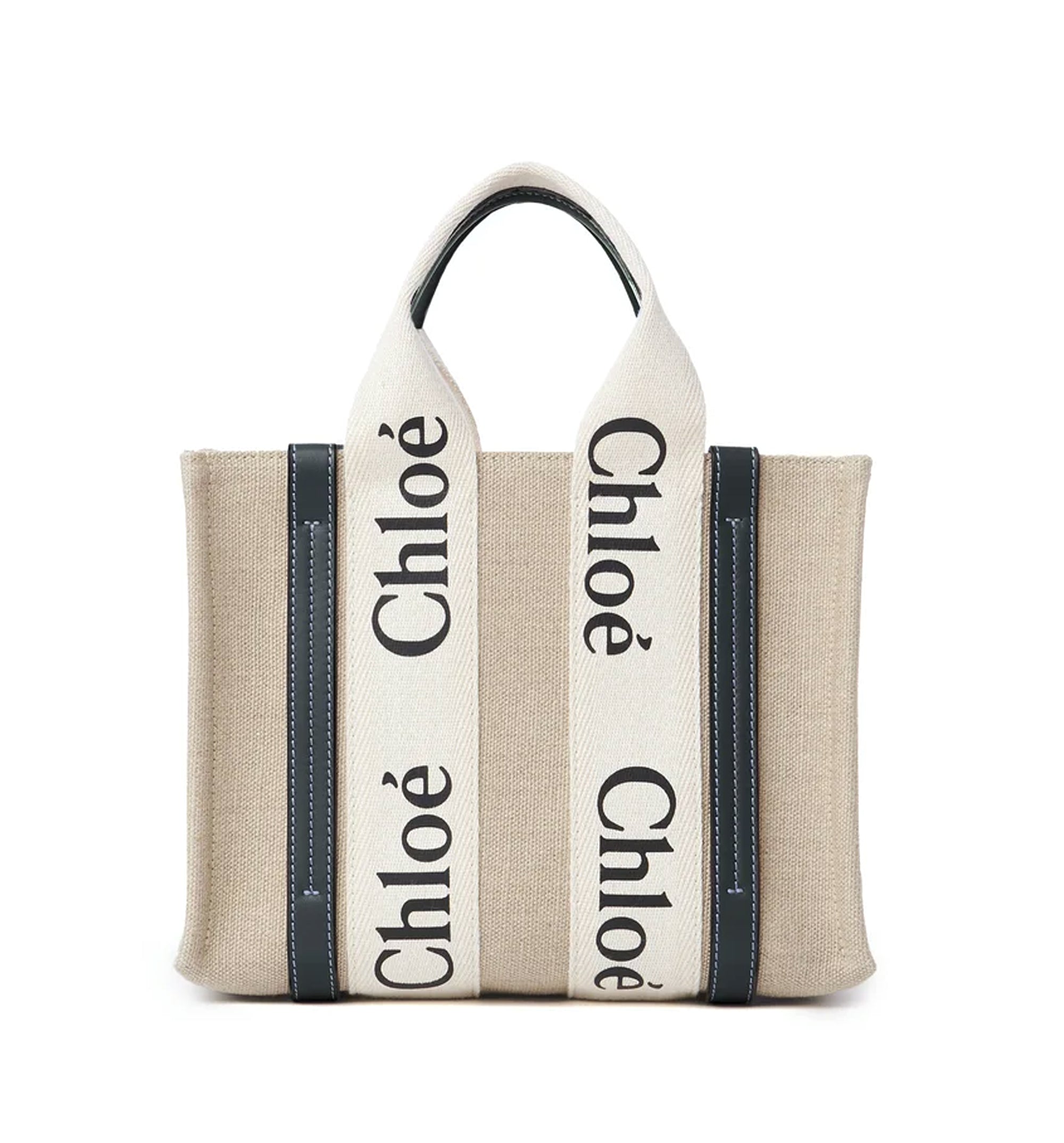 Small Woody Tote Bag In Linen