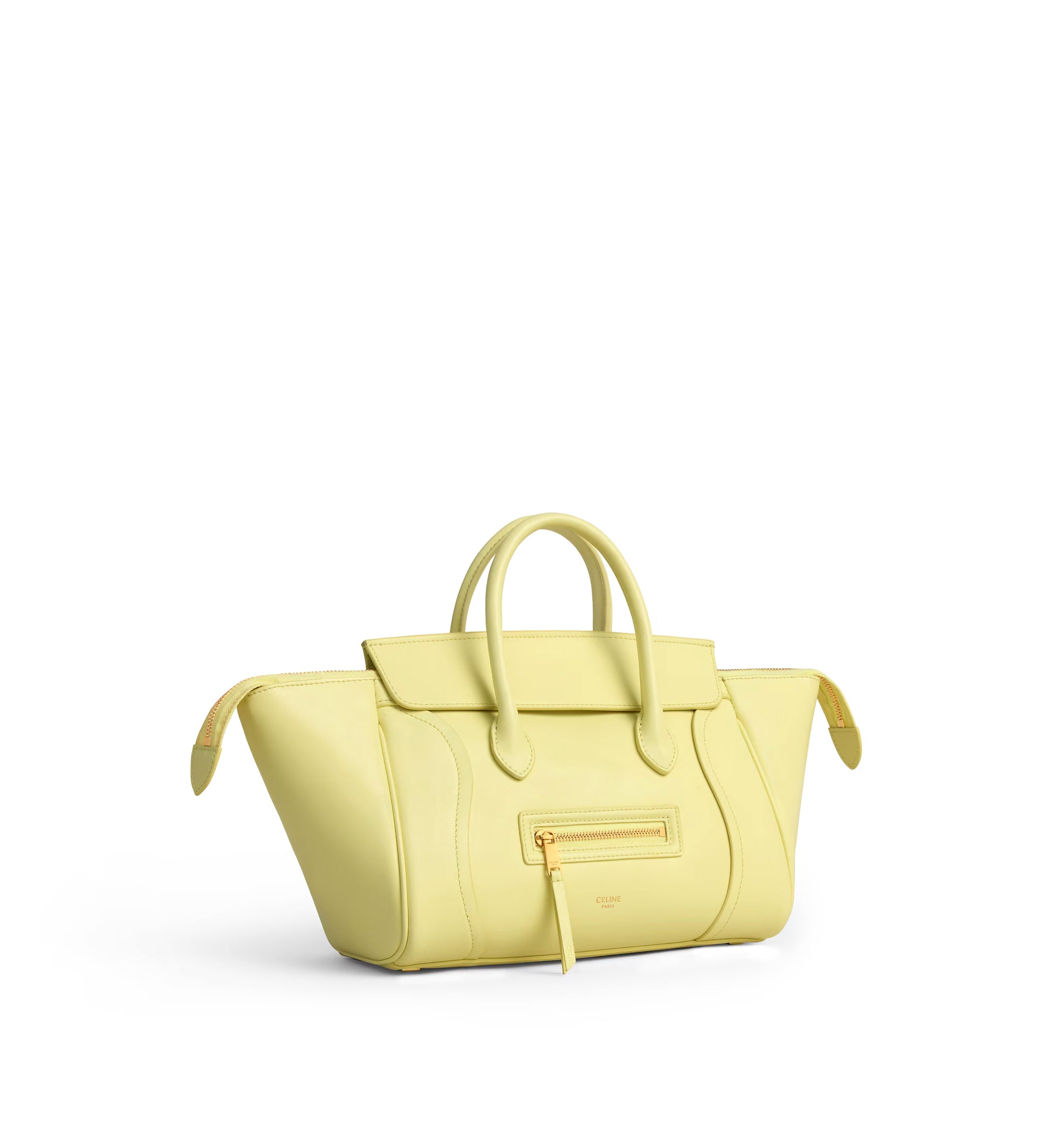 Small New Luggage in Supple Shiny Lambskin