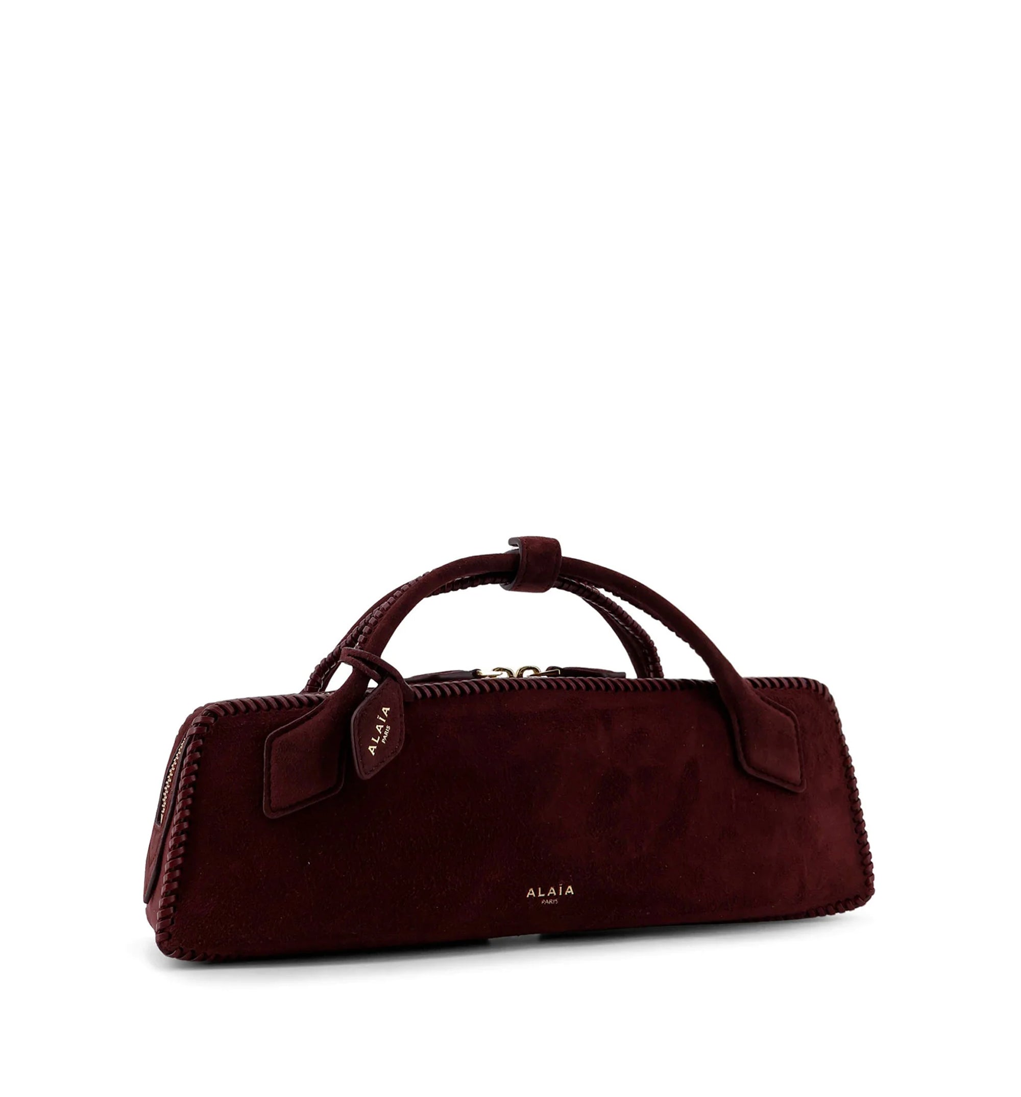 Le Teckel Clutch In Suede Goatskin