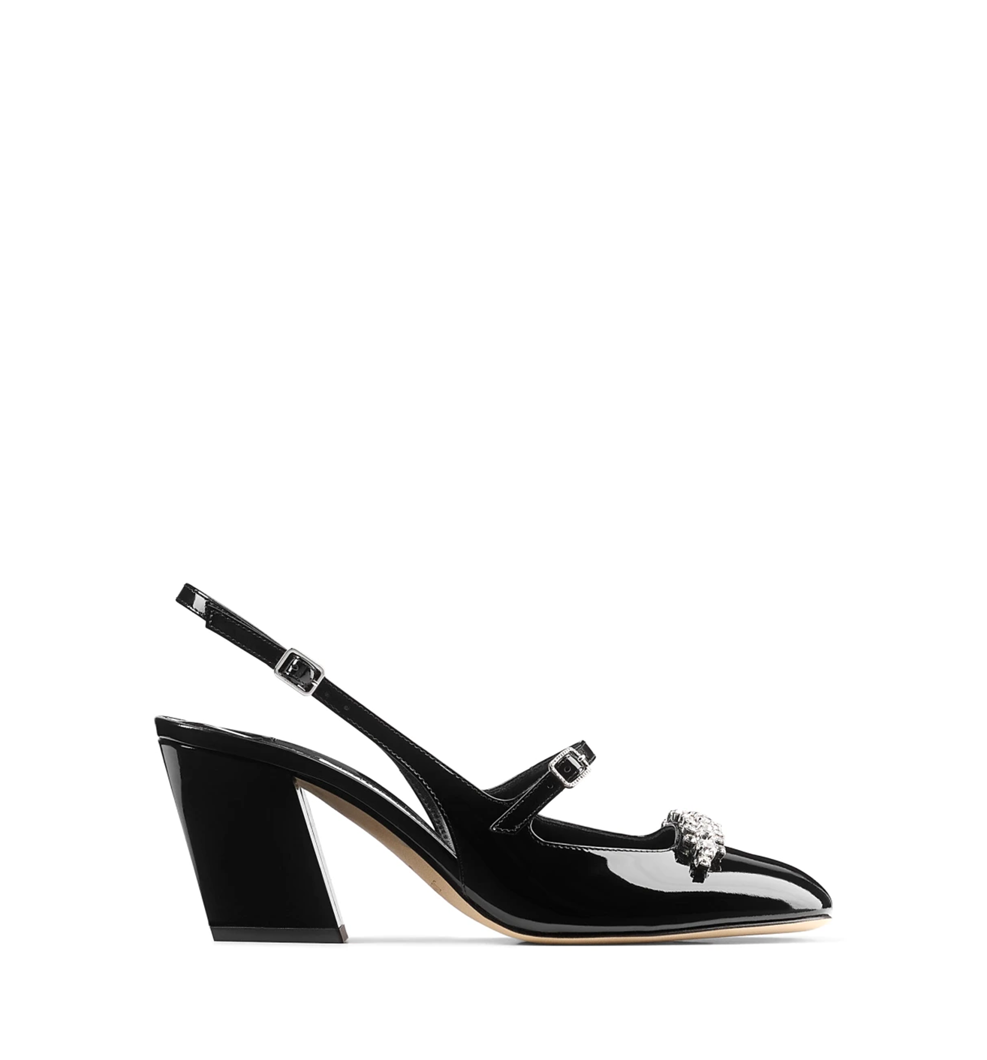 Belinda 70 Patent Leather Slingback Pumps