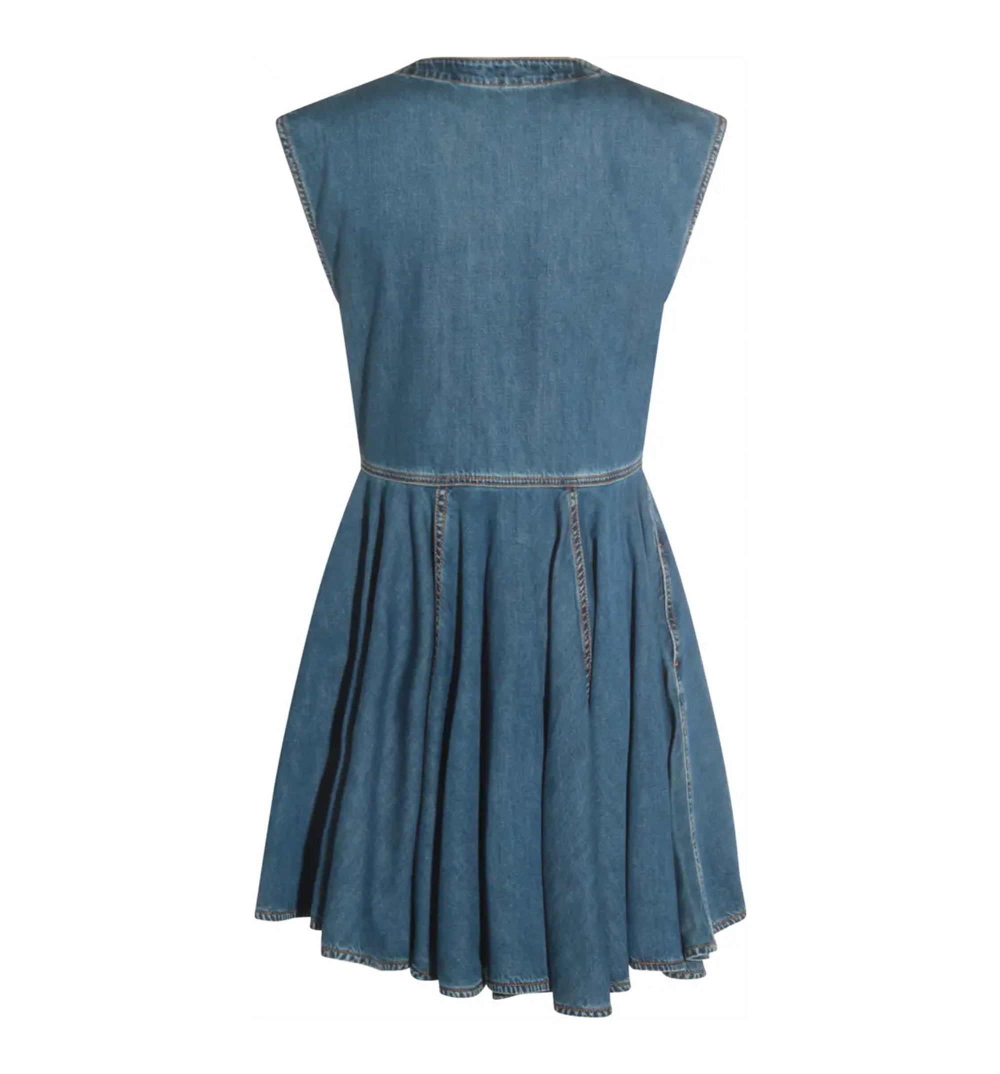 Wrap Denim Mini Dress