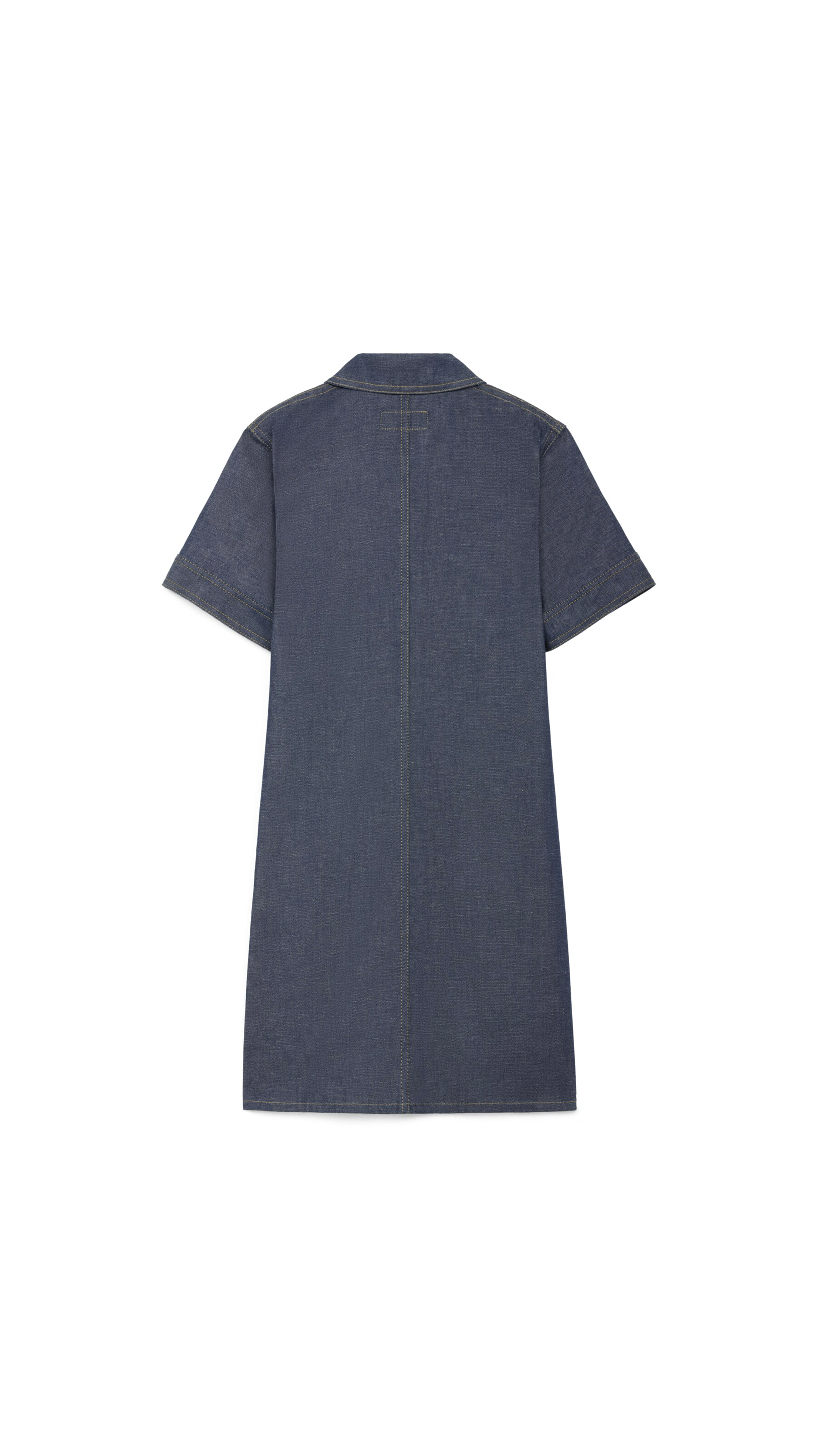 Mini Dress in Denim - Raw Wash