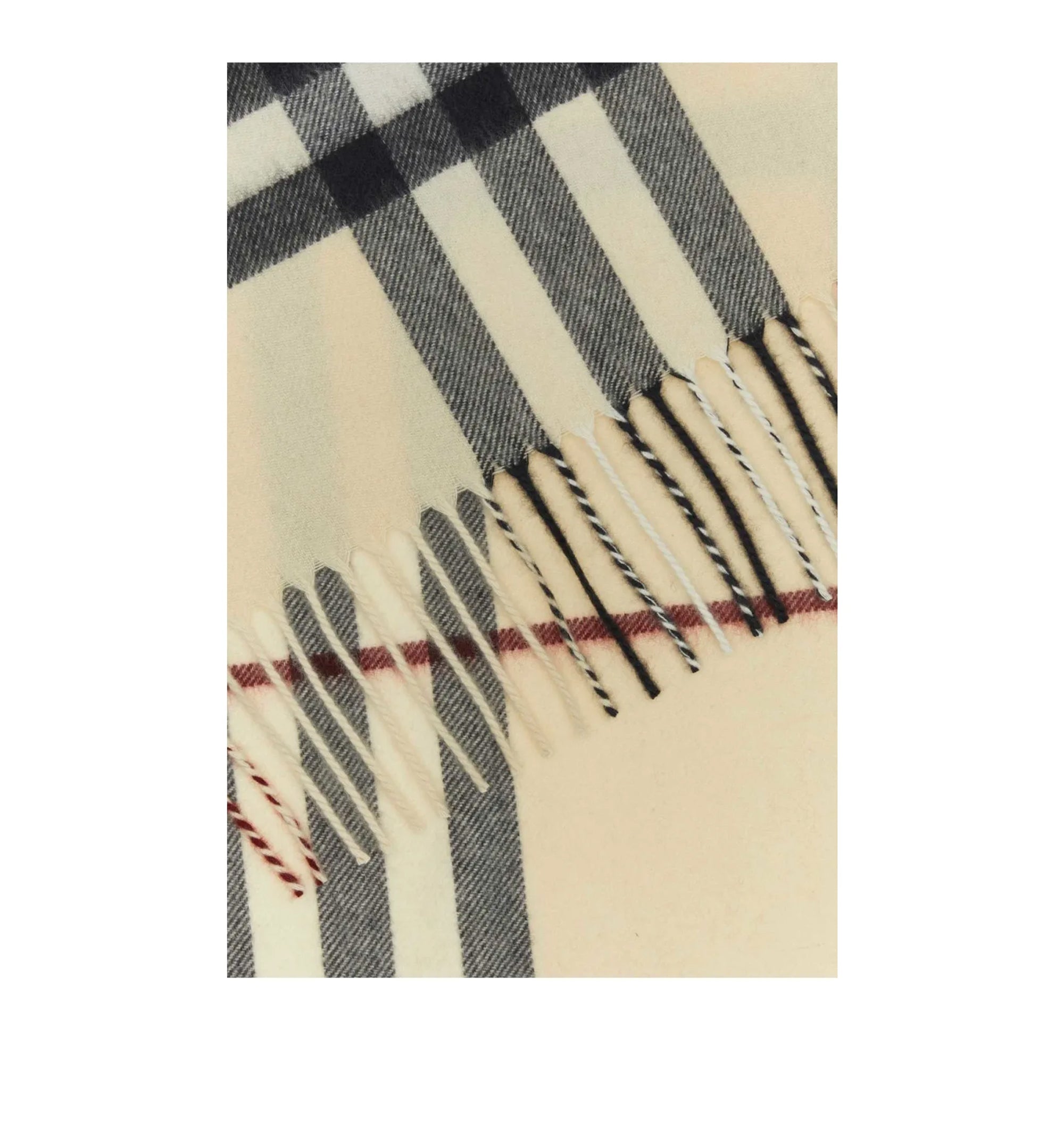 Check Cashmere Scarf