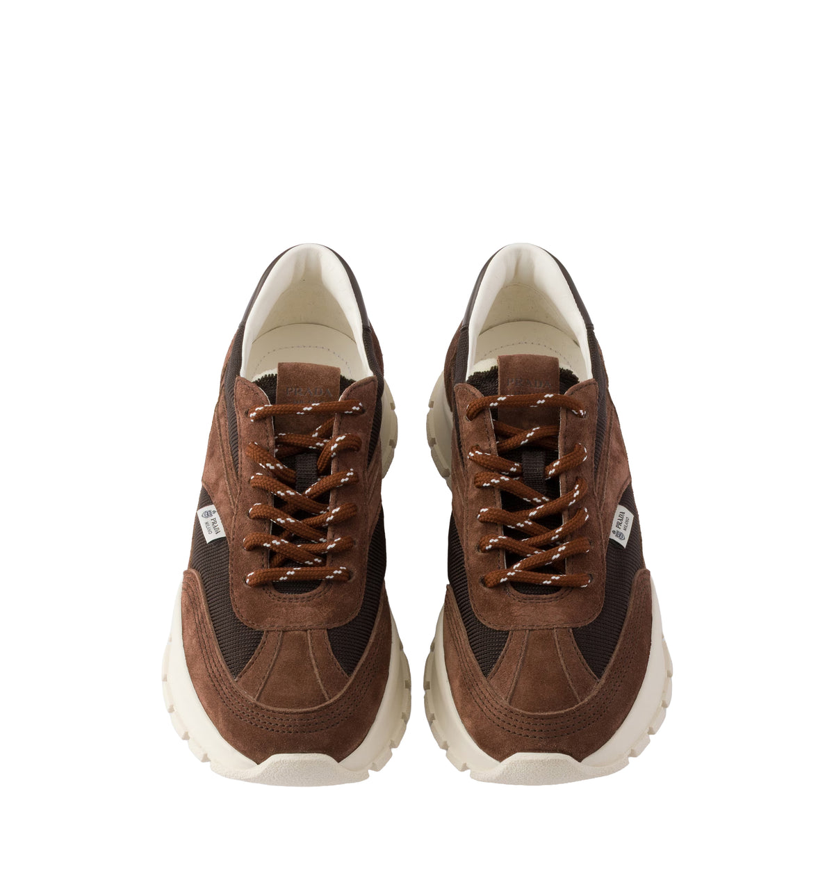 Mesh Fabric and Suede Sneakers