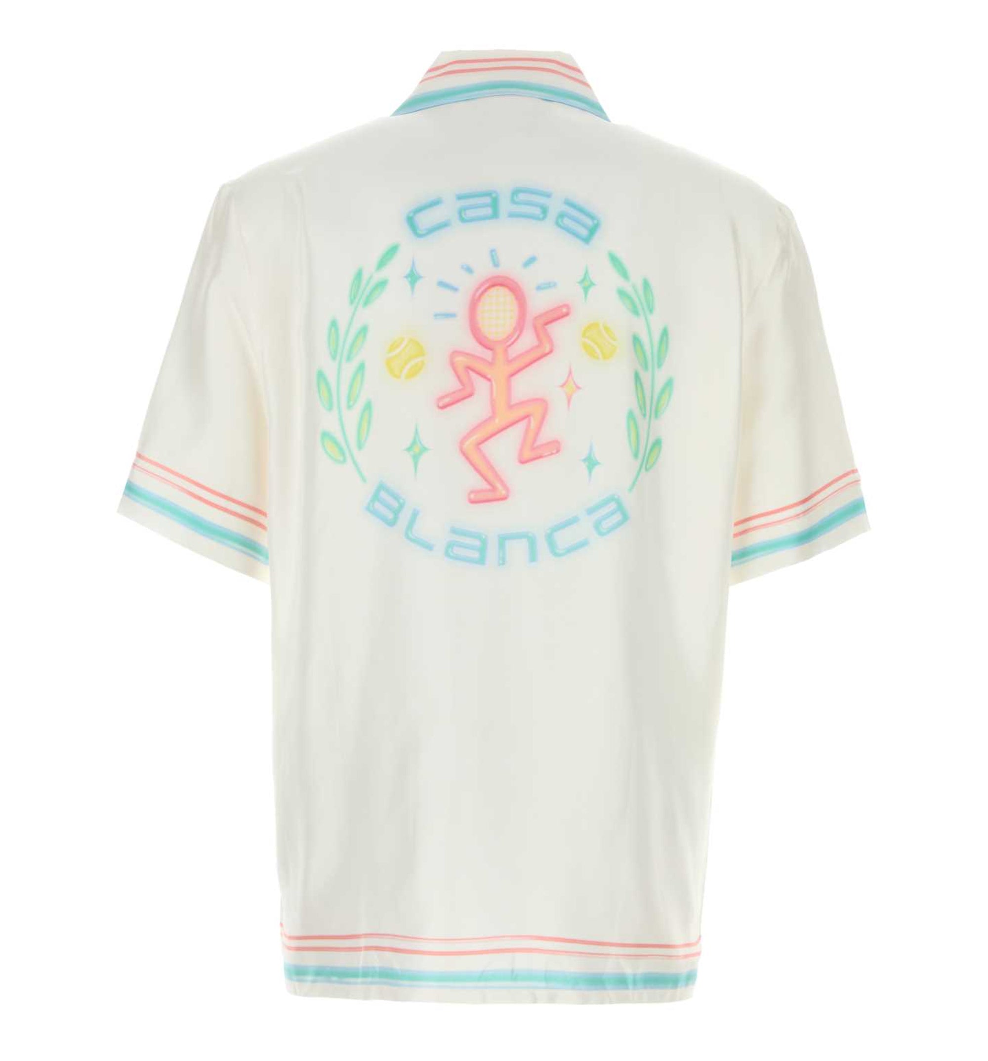 Dance Joy Short Sleeve Silk Shirt