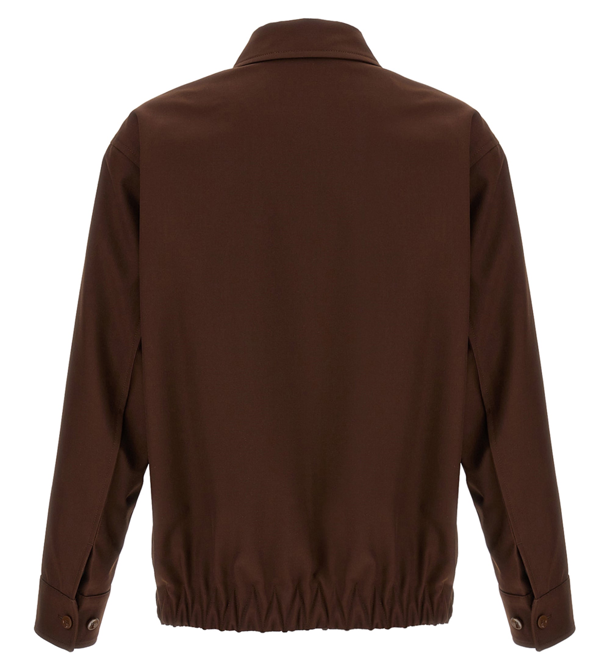 Embossed Twill Zip-Up Jacket