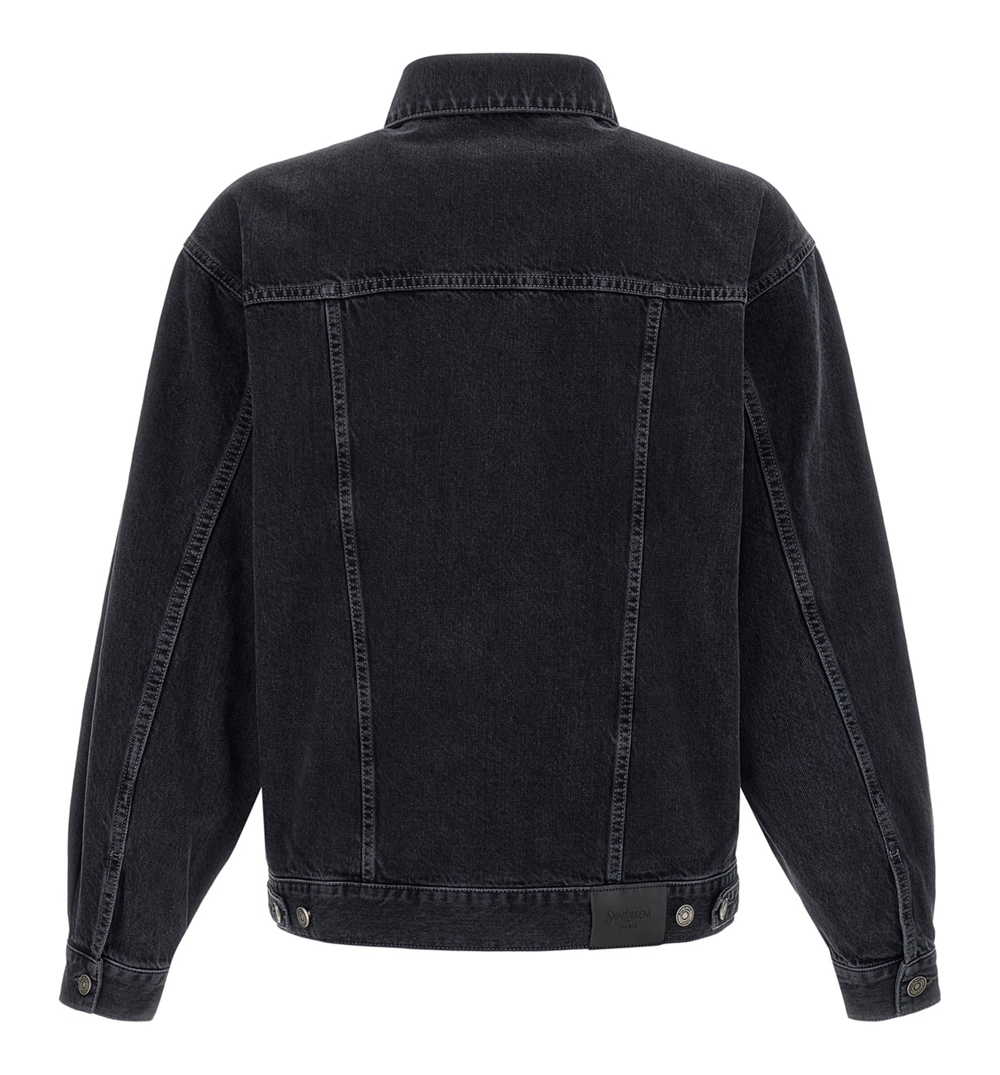 Trucker Jacket In French Black Denim