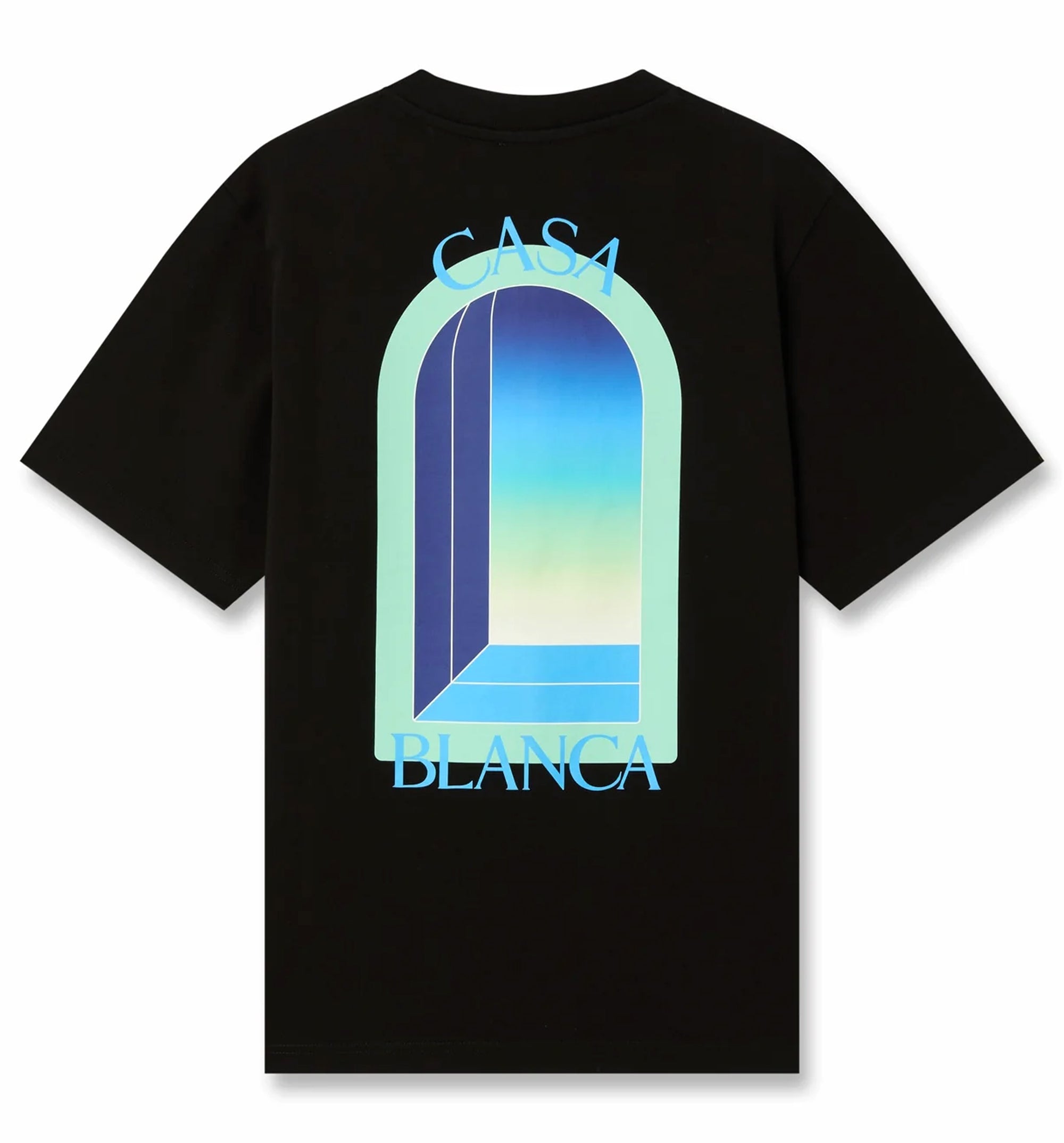 White Tennis Landscape Short Sleeve T-Shirt