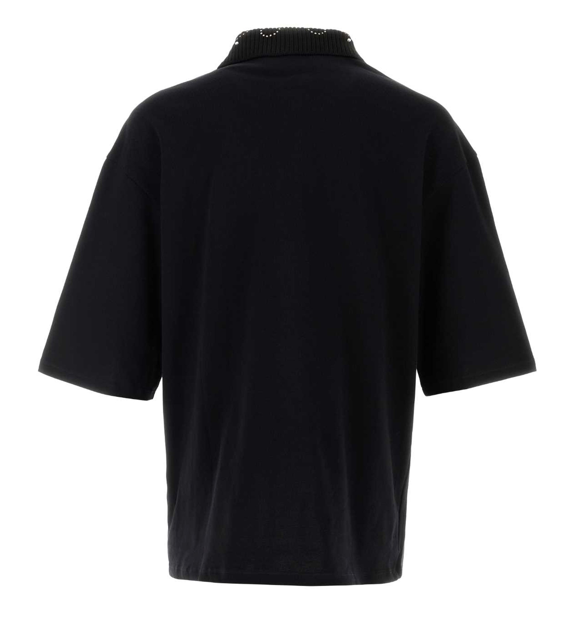 Stud Collar Oversized Polo