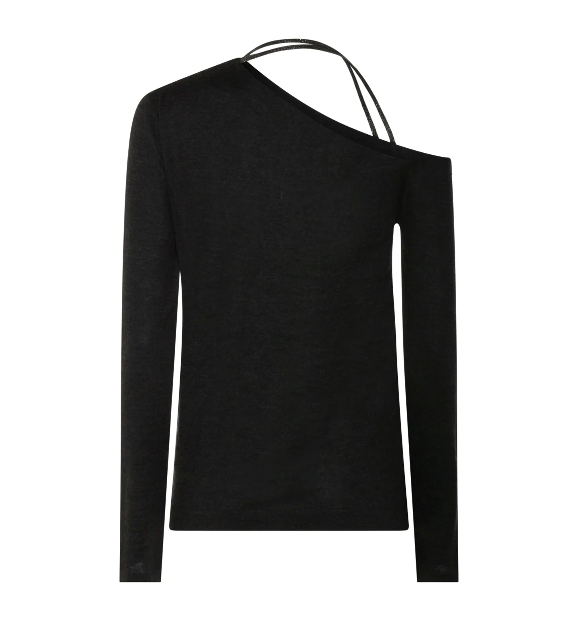 Cashmere And Silk Blend Sweater With Monili Detail
