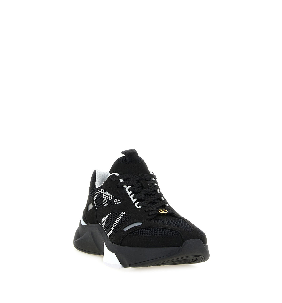 Demivee Trainer in Mesh Fabric with Suede Inserts