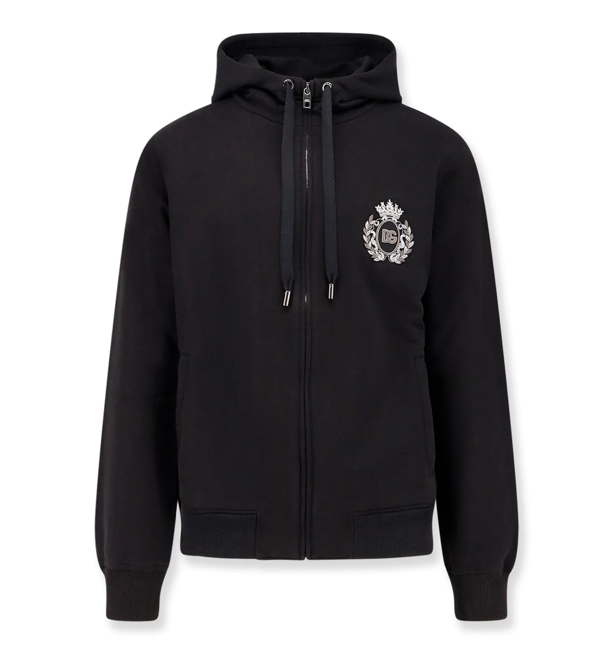Cotton Hoodie with Heraldic Patch