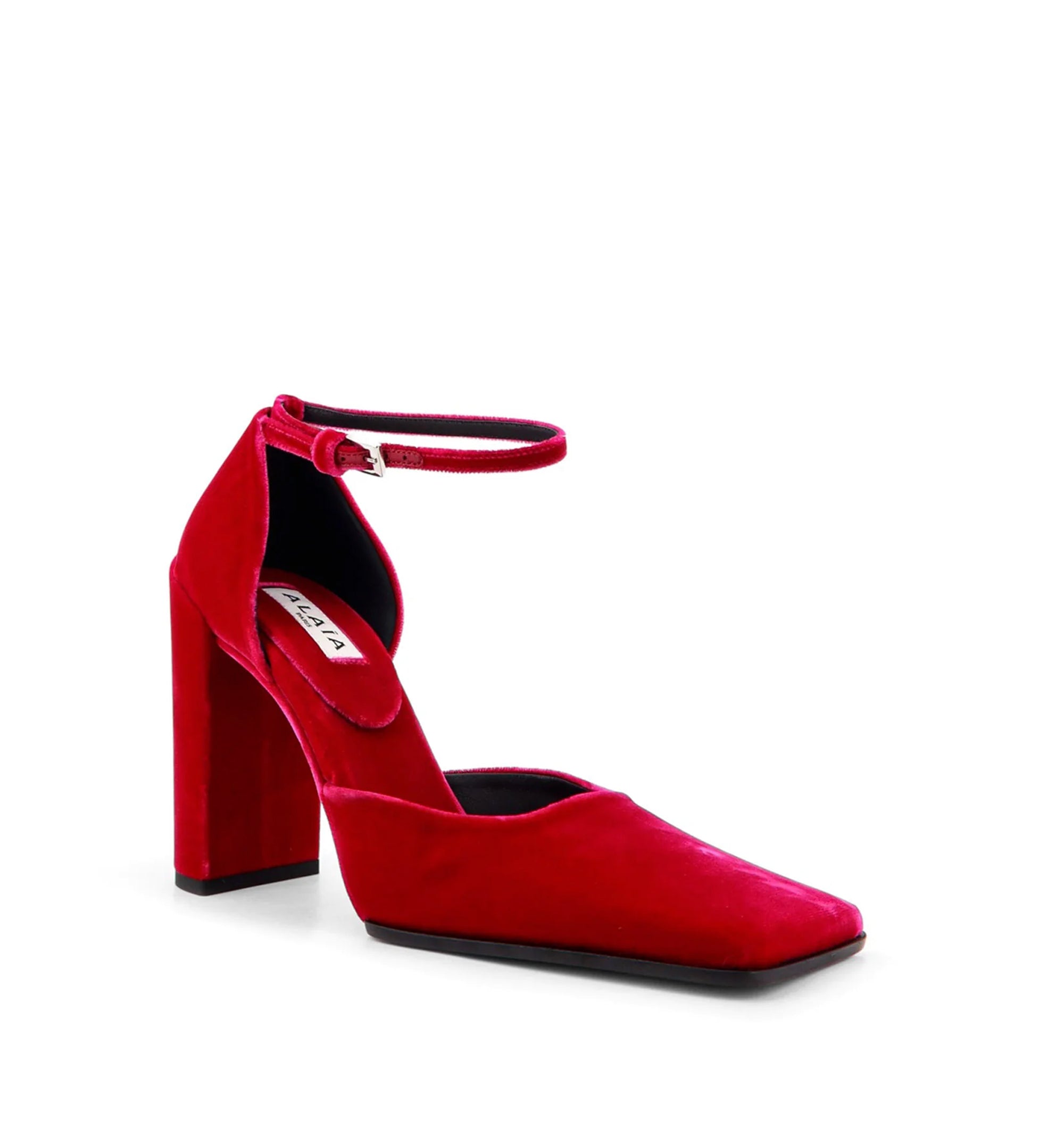 Square D’Orsay Pumps In Velvet