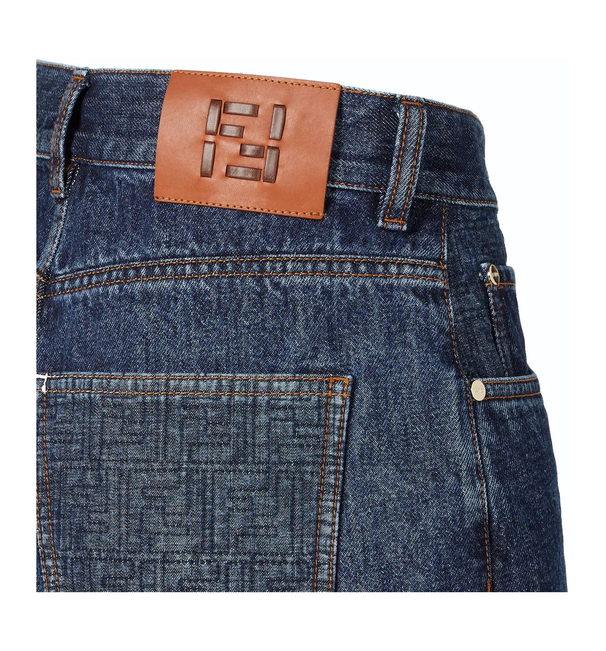 Dark Blue Denim Shorts