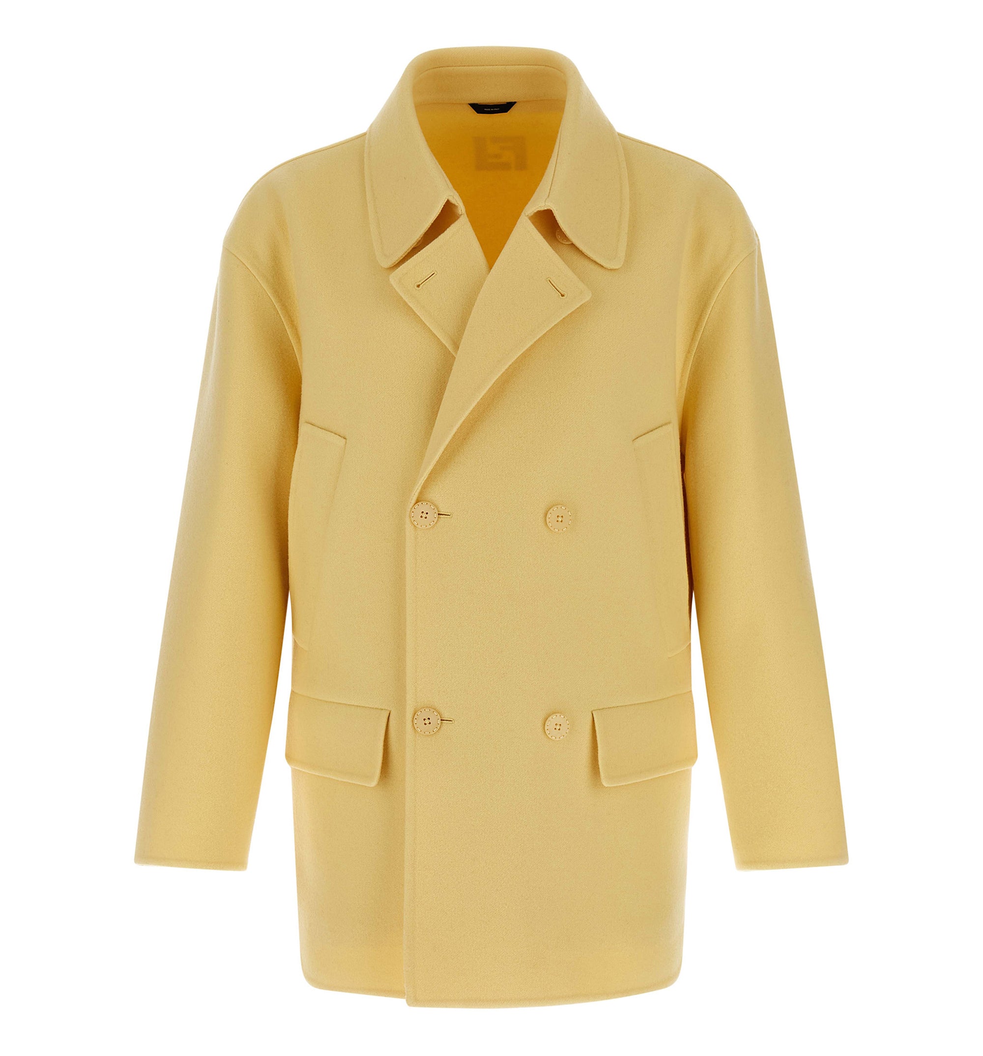 Double-Breasted Wool Pea Coat