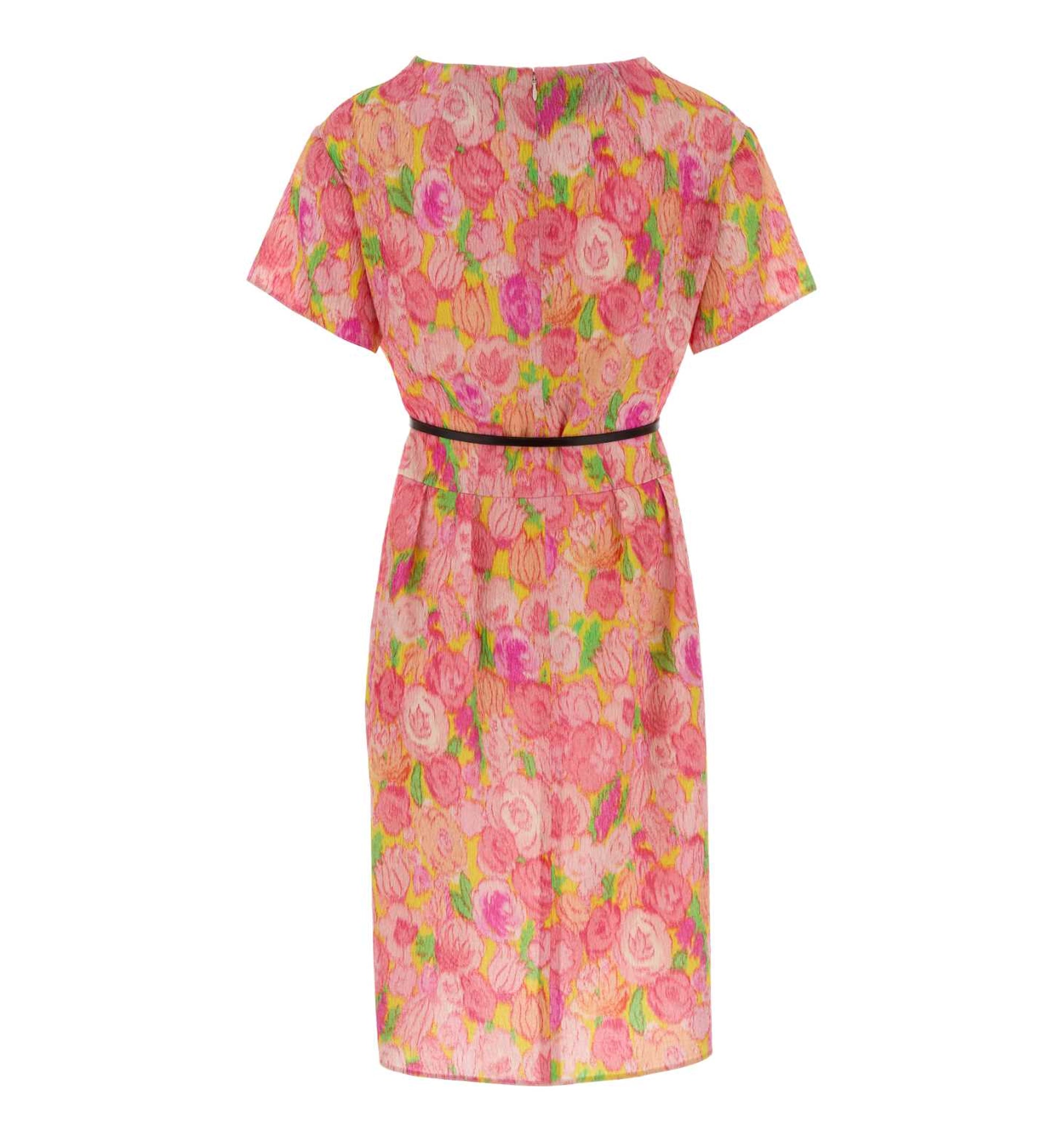 Floral Print Cloquet Dress