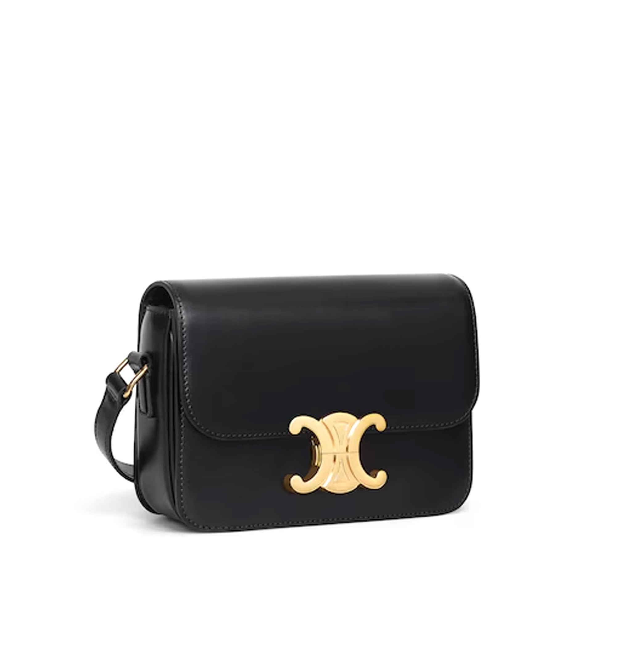Teen Triomphe Bag In Shiny Calfskin