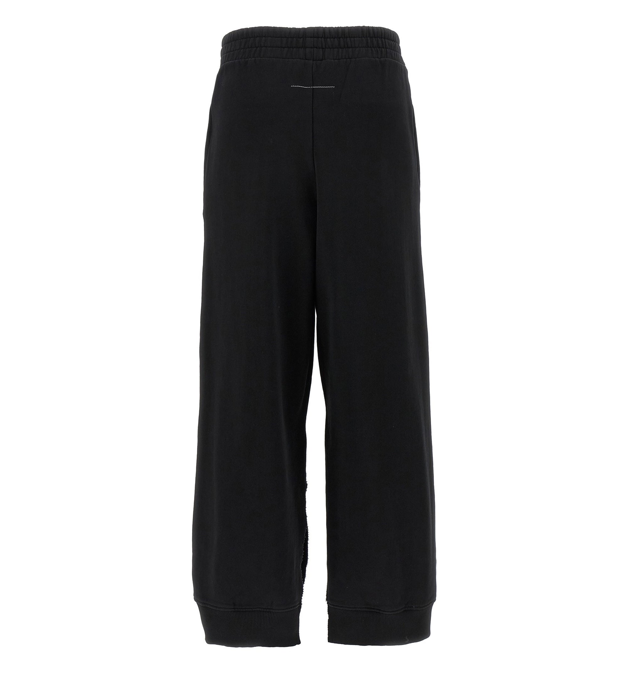 Cotton Track Pants with Side Slit