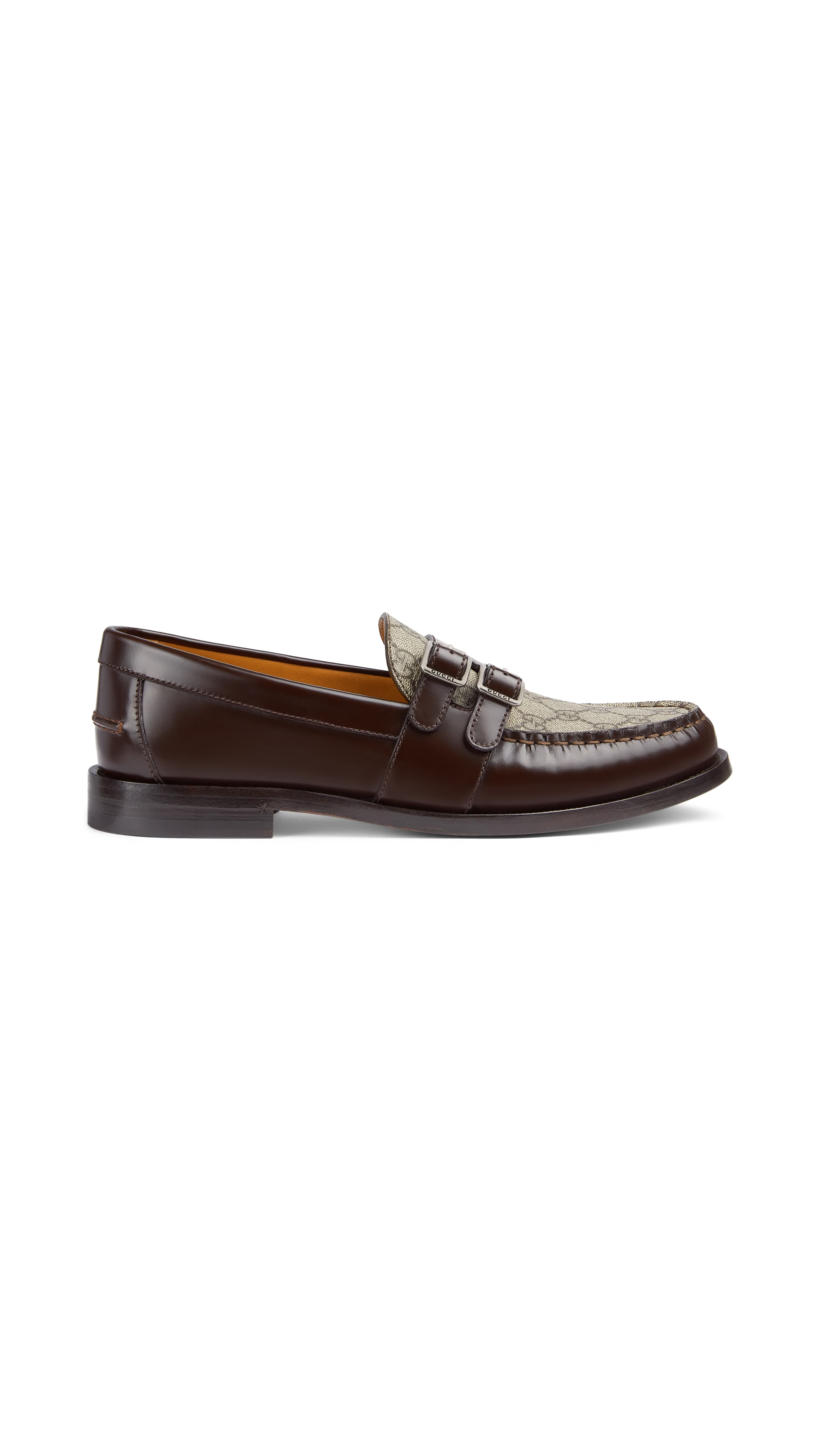 Men's Buckle Loafer with GG - Brown
