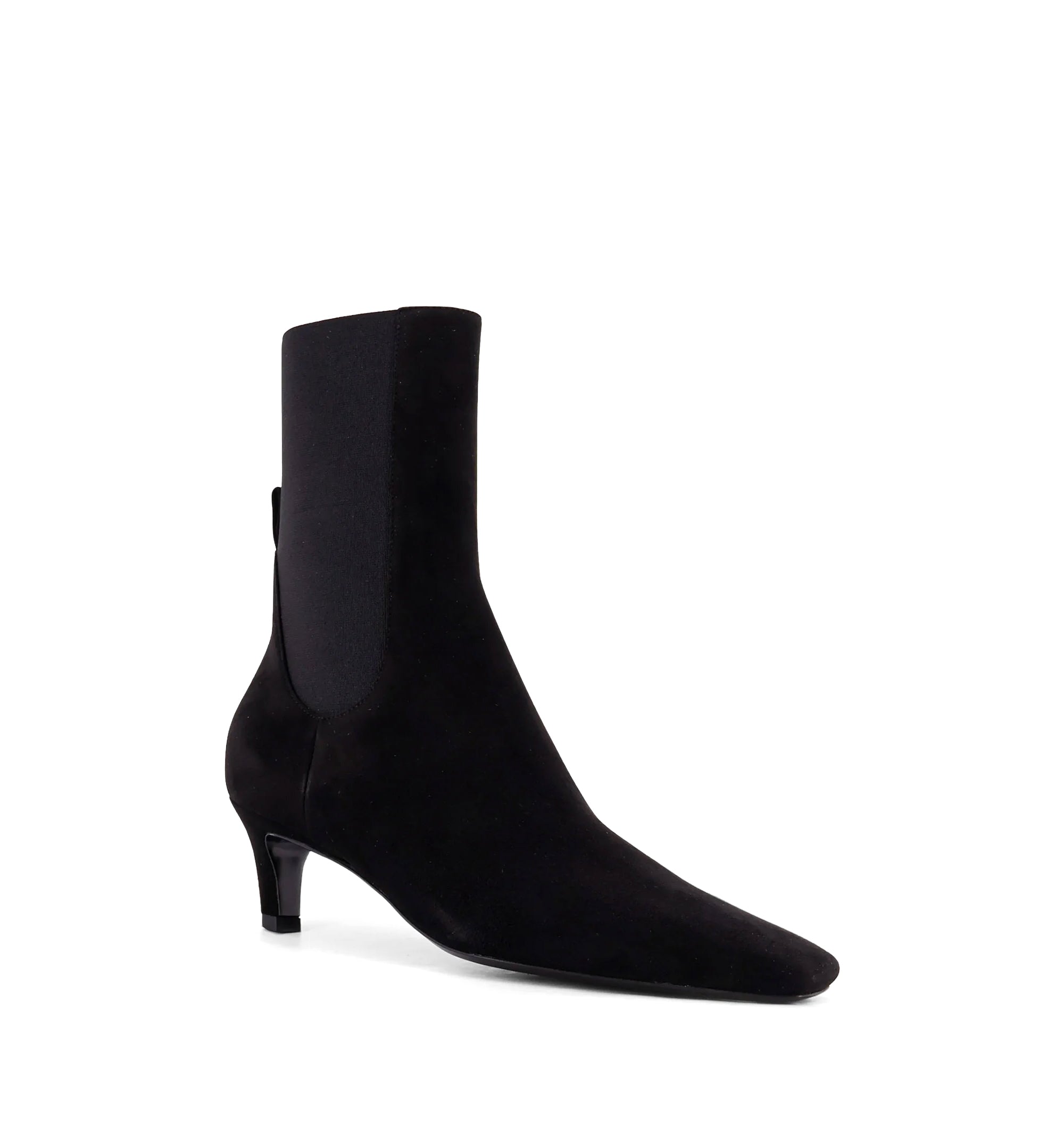 Mid Heel Suede Boots