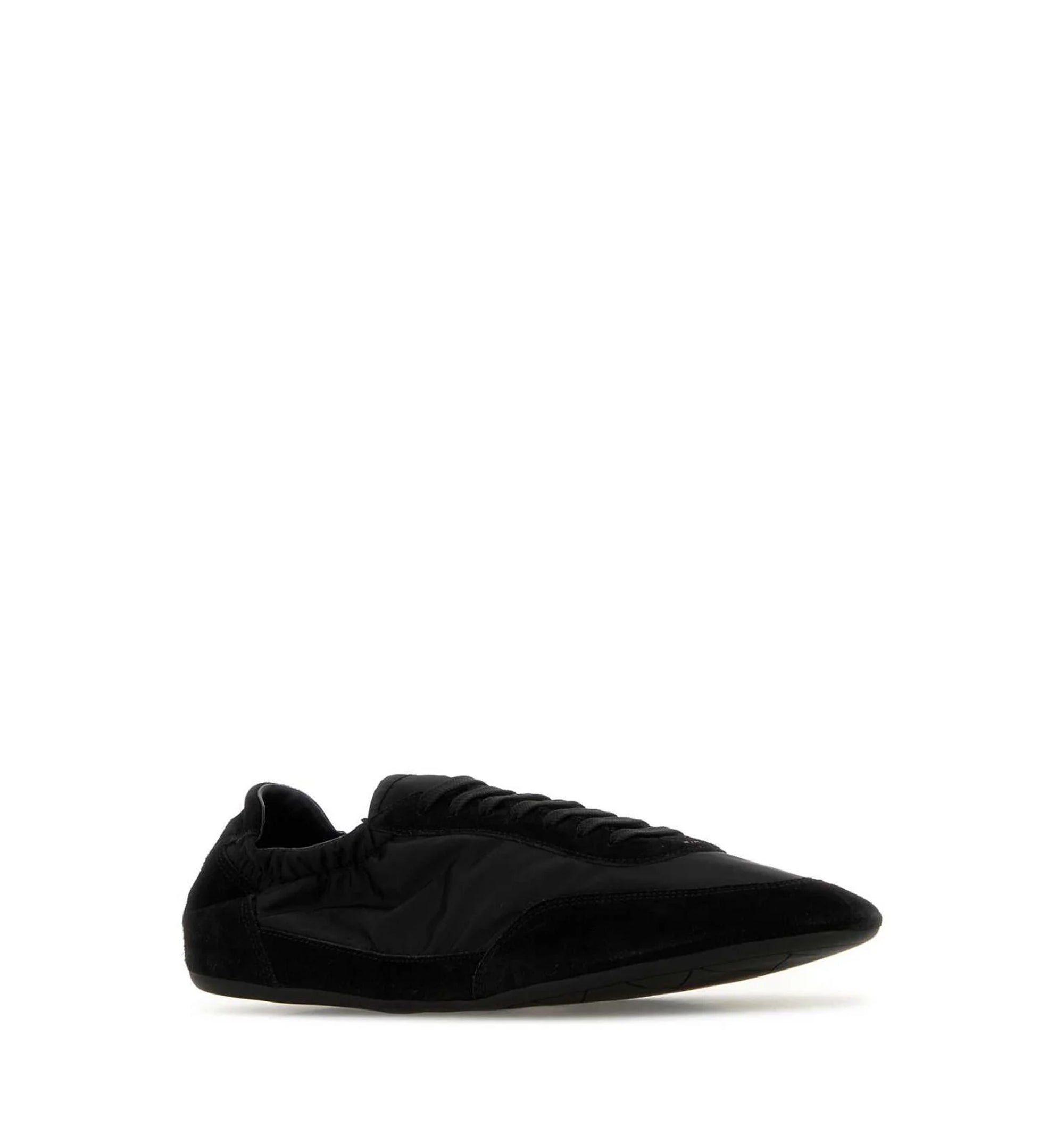 Collapse Re-nylon And Suede Elasticized Sneakers
