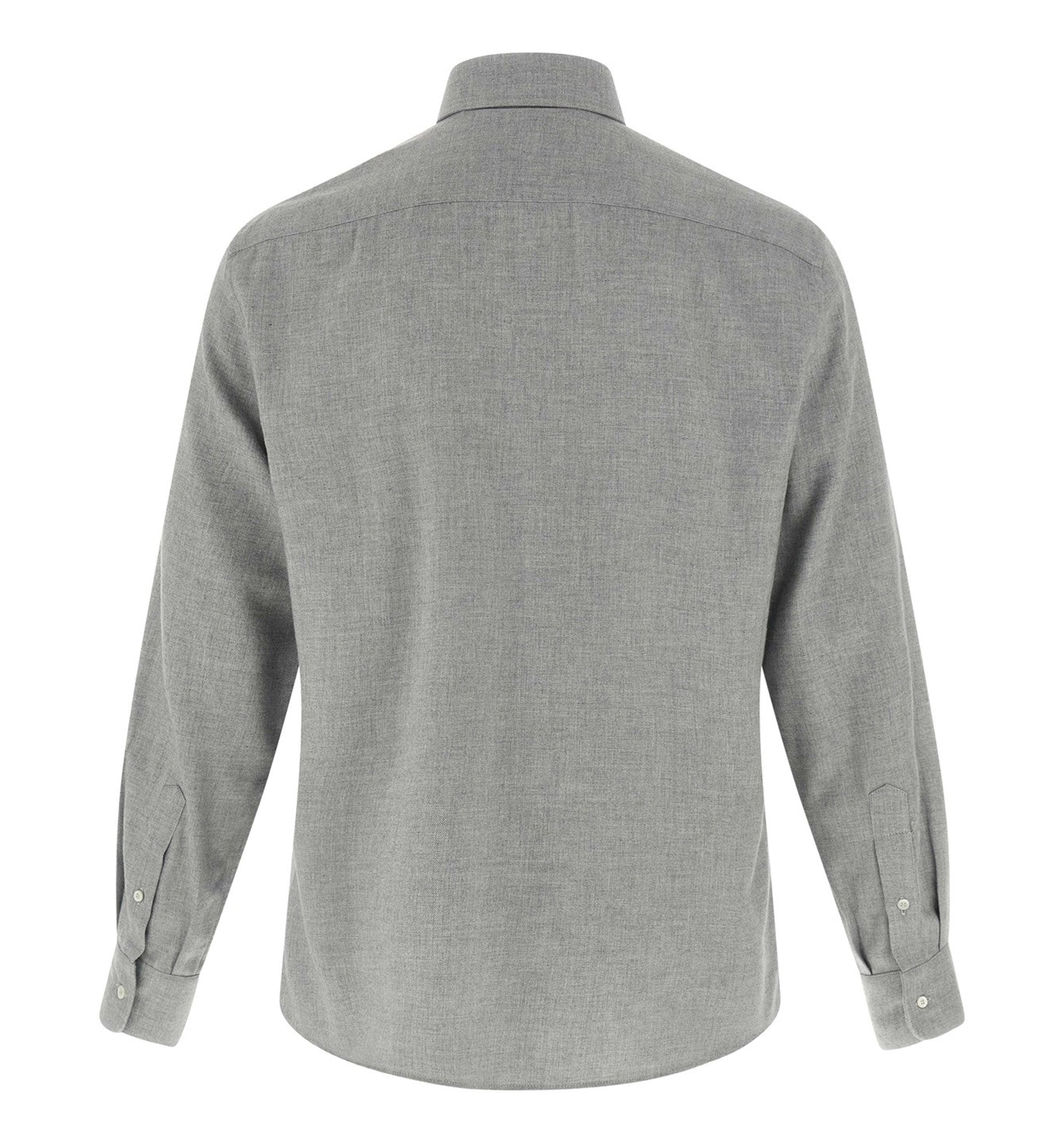 Long-Sleeve Button-Down Cotton-Lyocell Shirt
