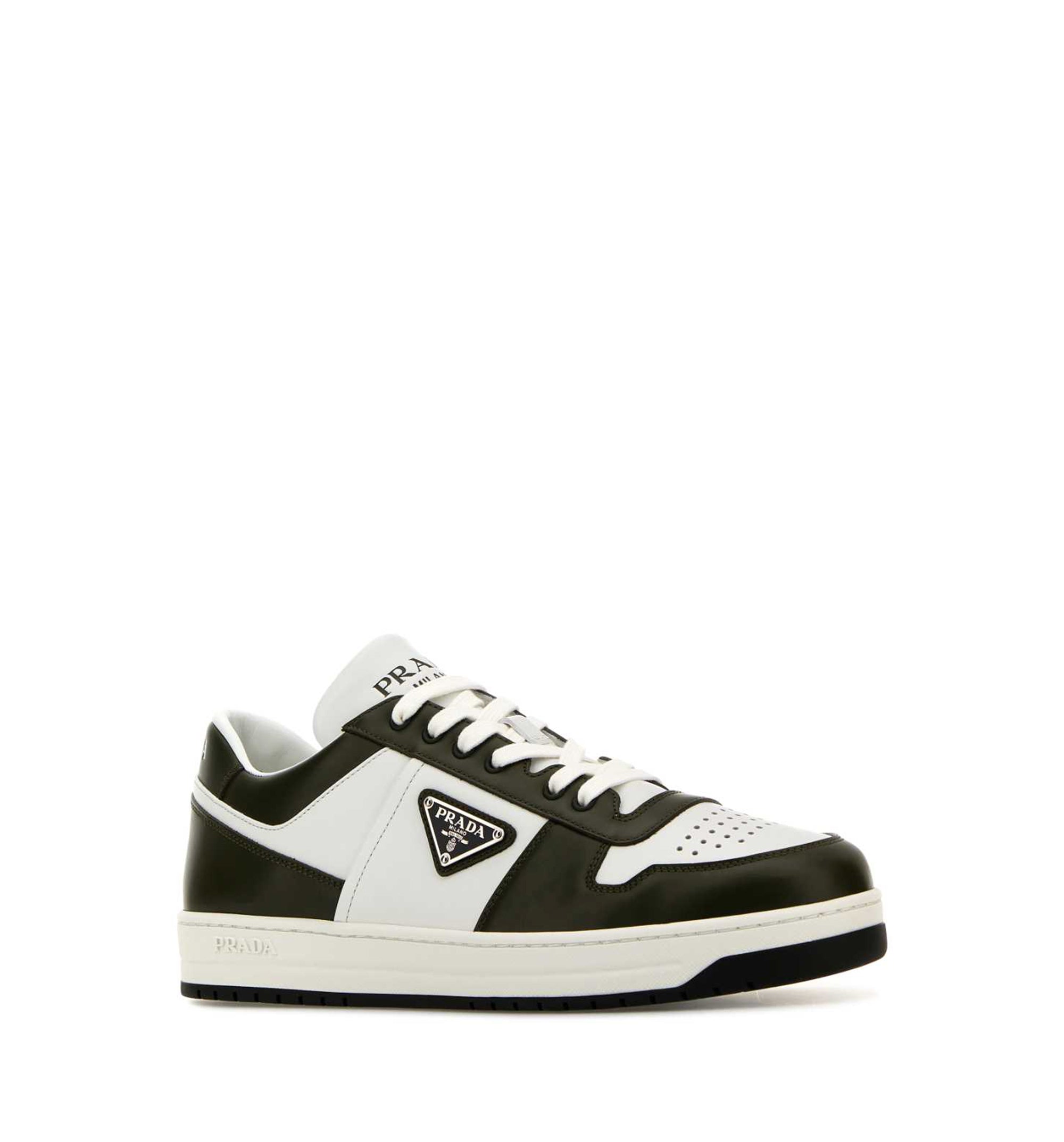 Downtown Two-Tone Leather Sneakers