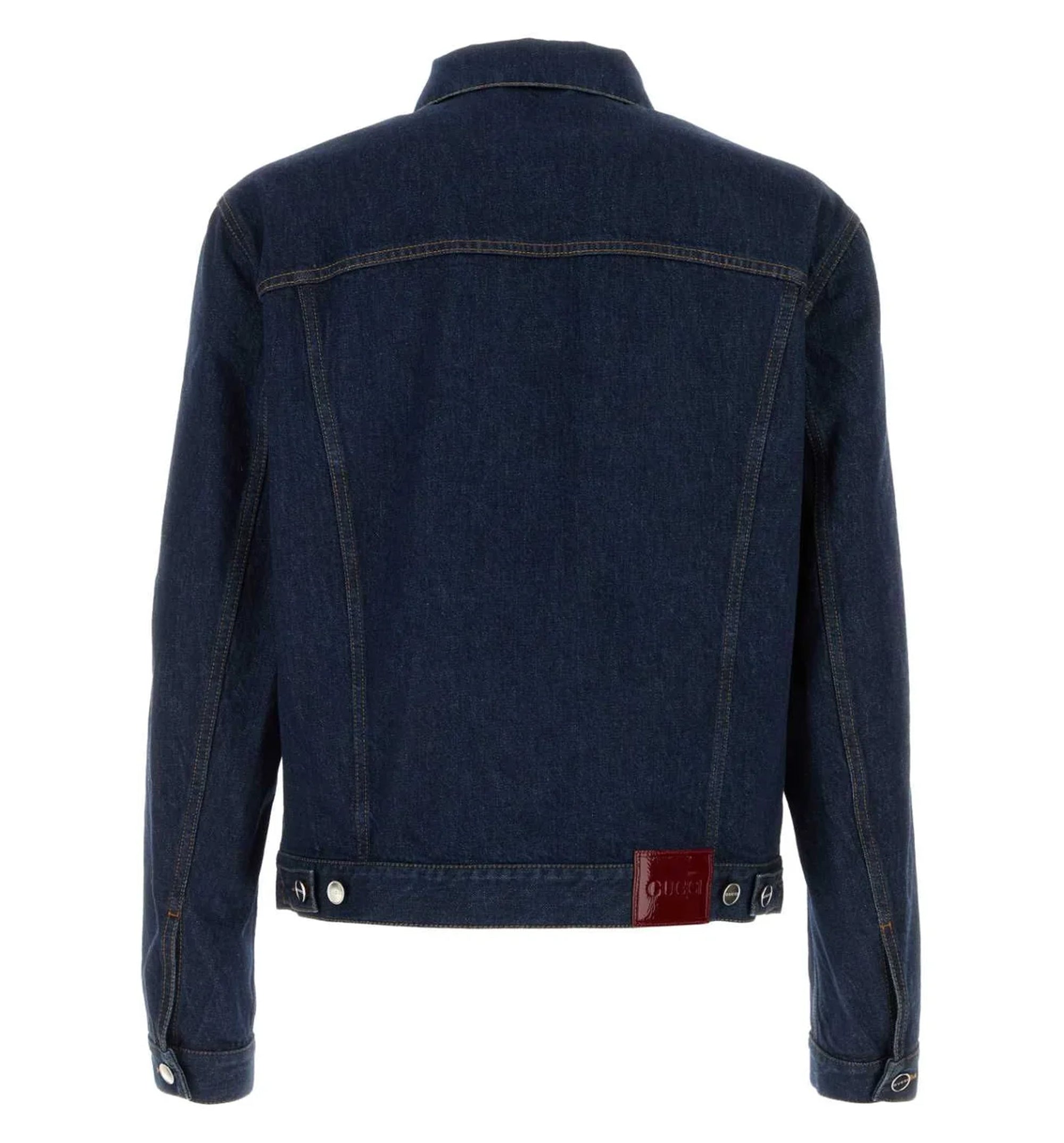 Logo Buttoned Denim Jacket
