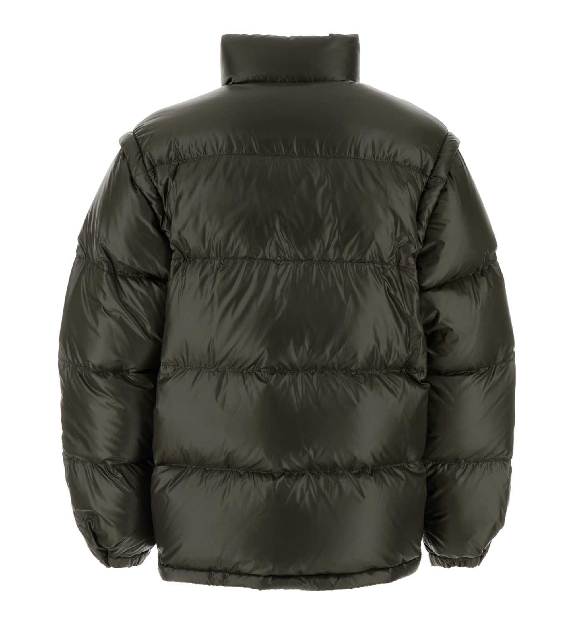 Logo Plaque High Neck Puffer Jacket