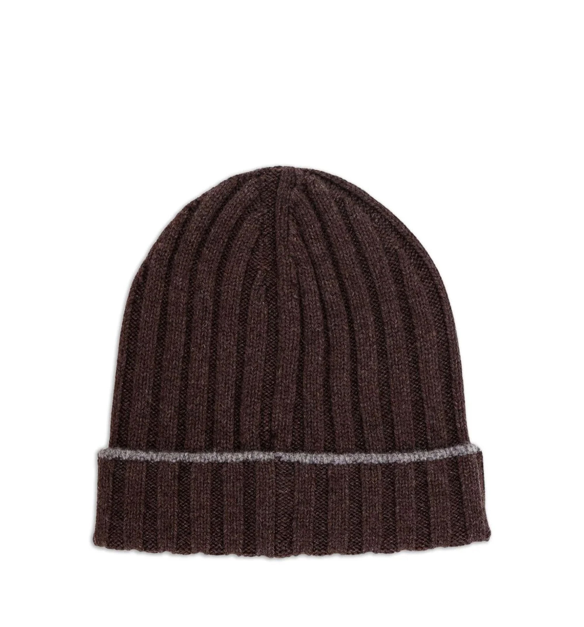 Cashmere Rib Knit Beanie