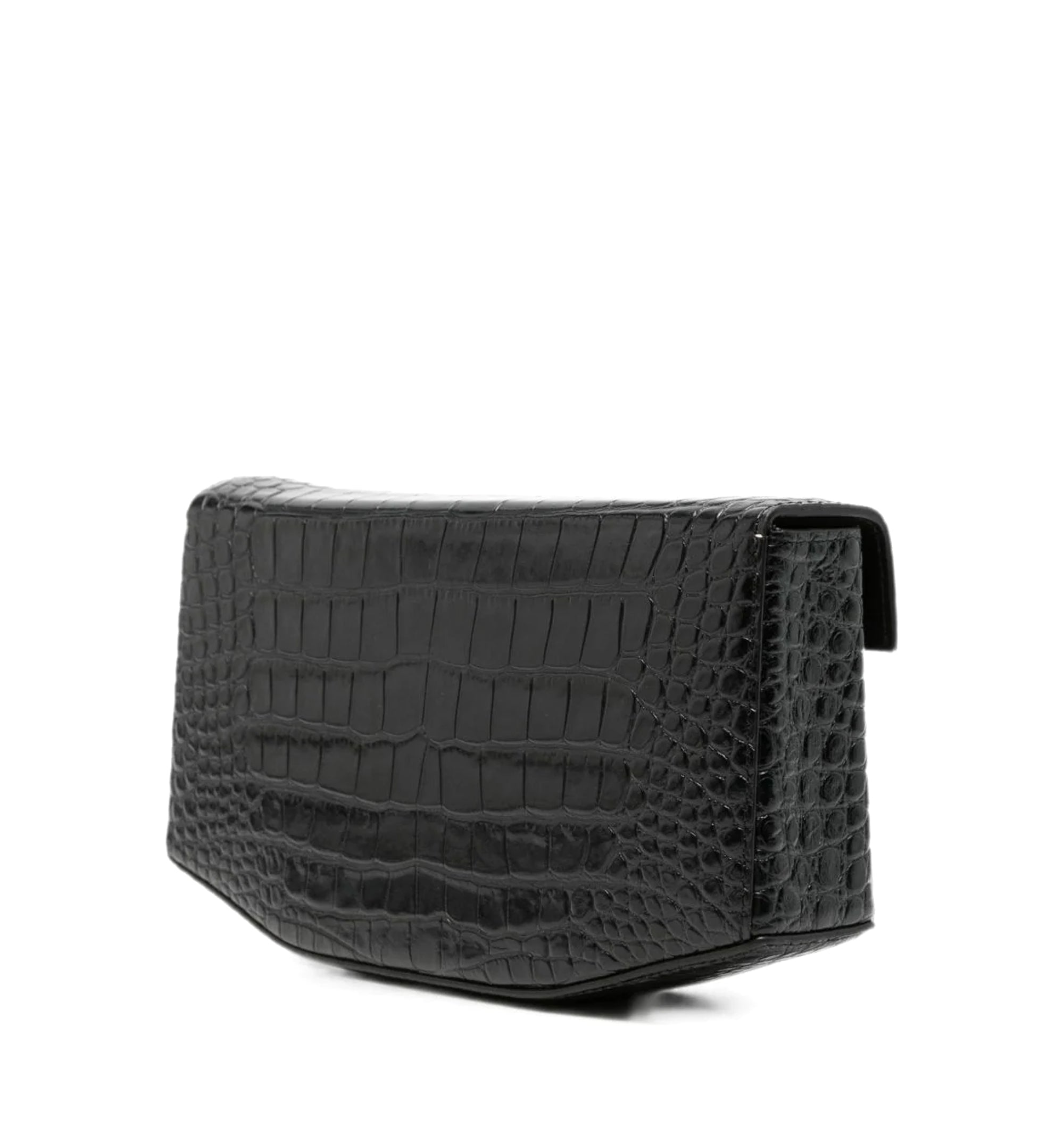 Clip Leather Shoulder Bag