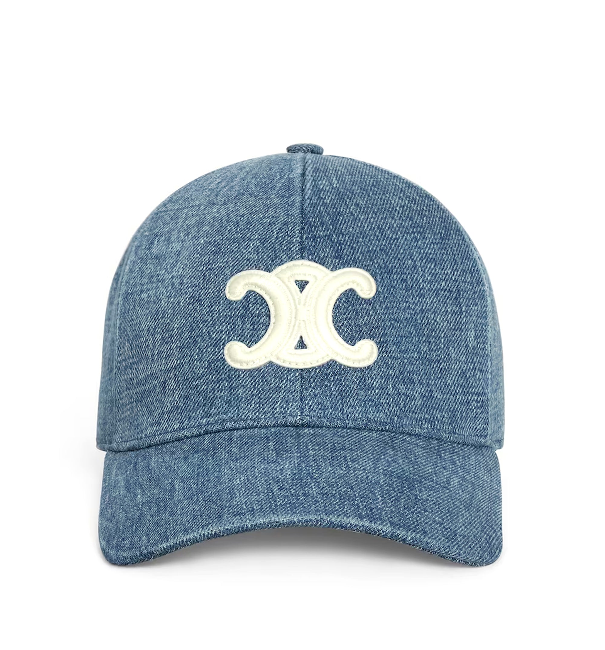 Triomphe Baseball Cap in Denim Union Wash