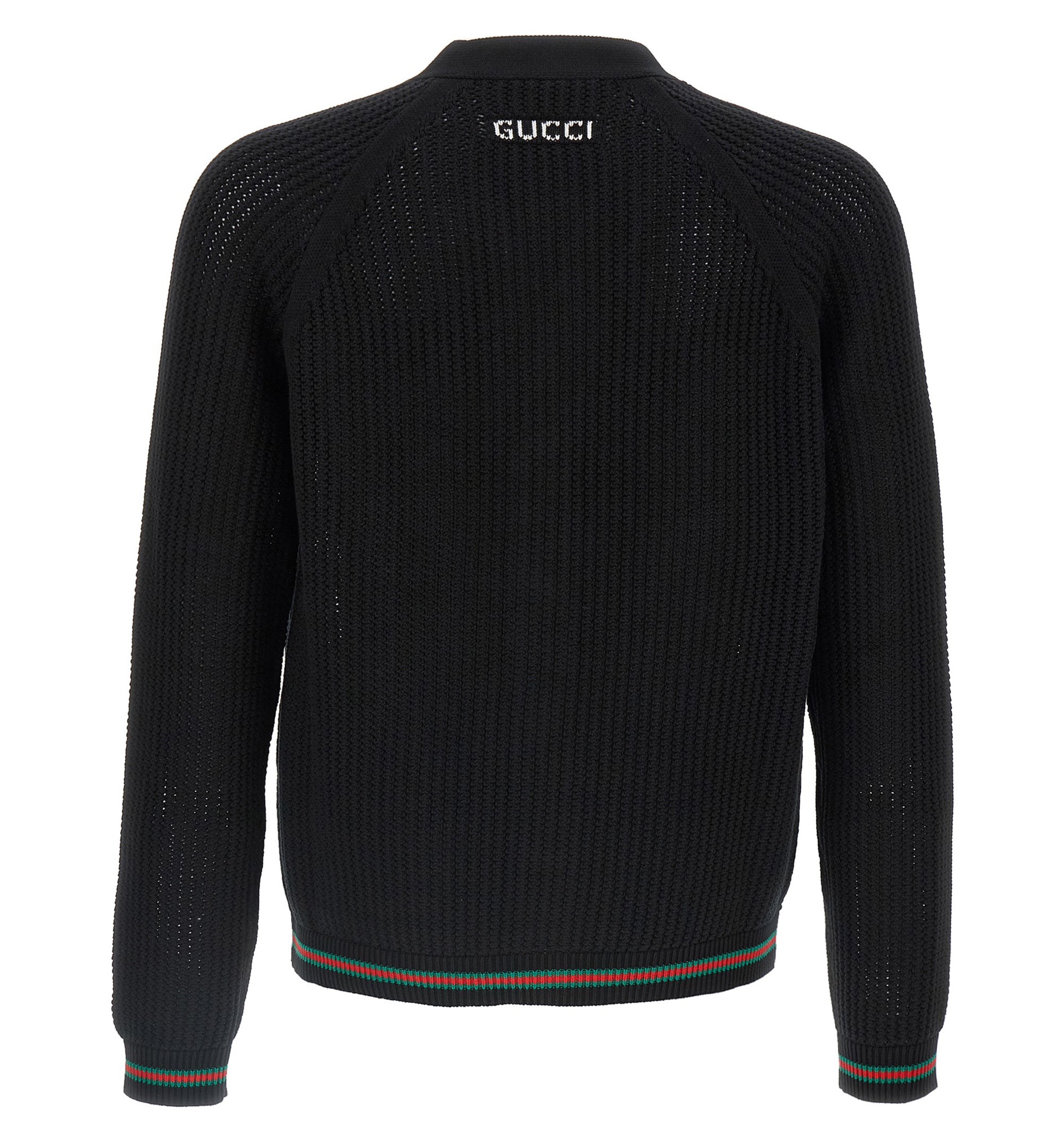 Web ribbon cardigan
