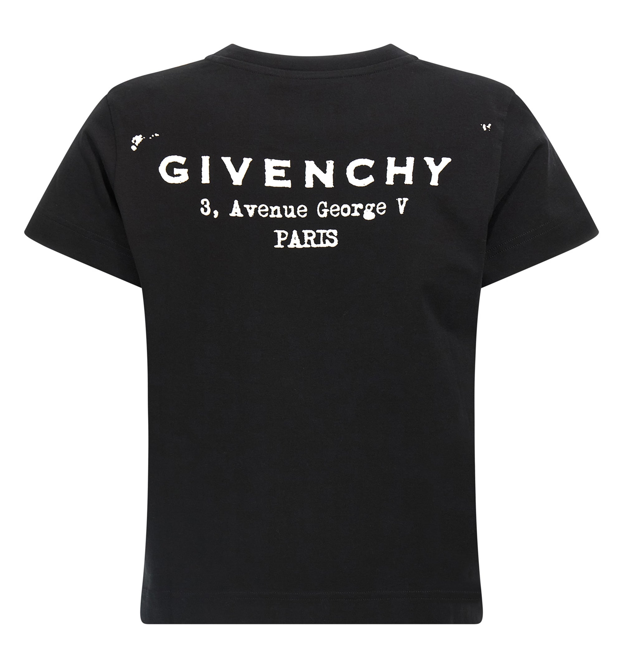T-Shirt In Cotton With Givenchy Stamp Print