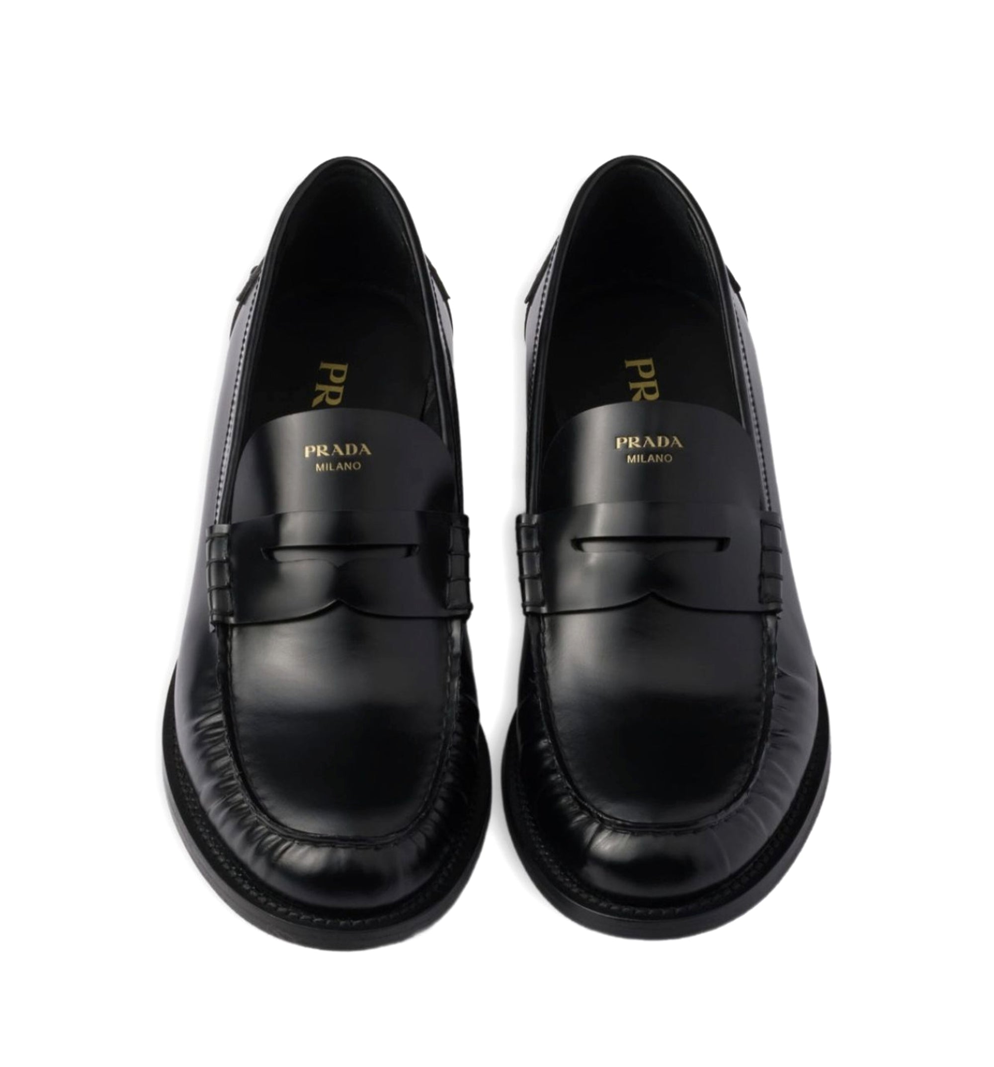 Brushed Leather Loafers