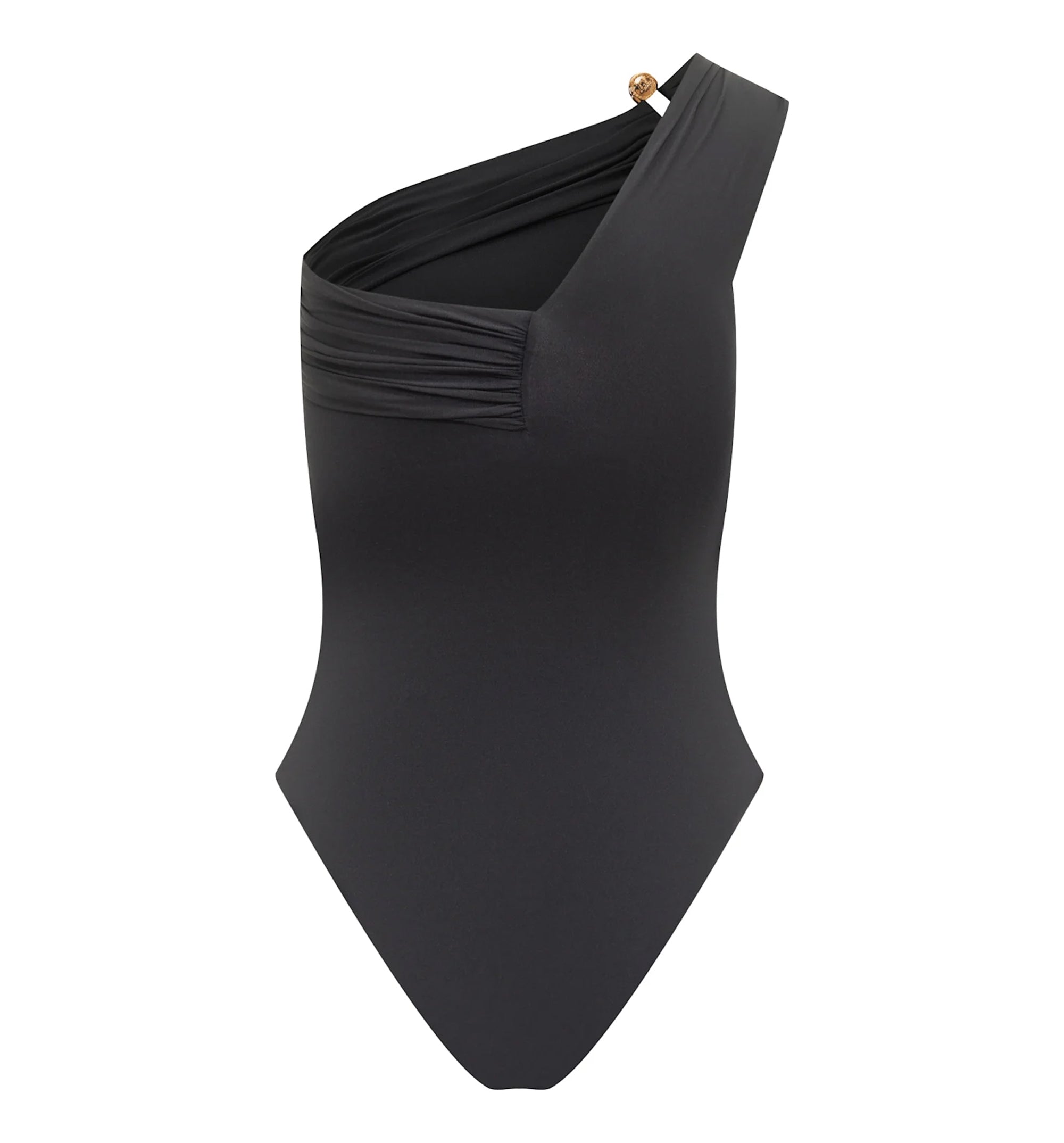 Safety Pin Gathered One-Piece Swimsuit