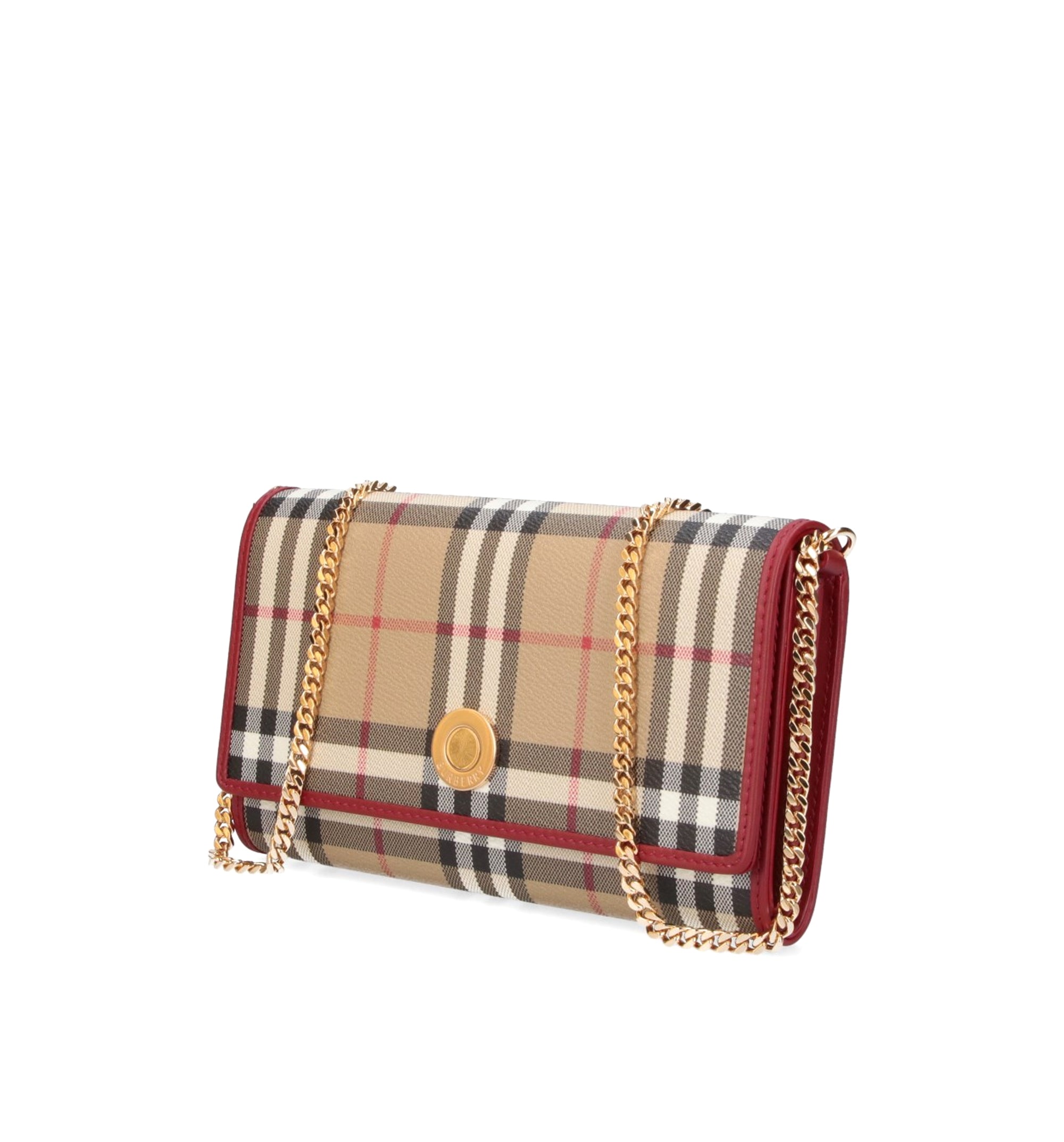 Check Chain Strap Wallet